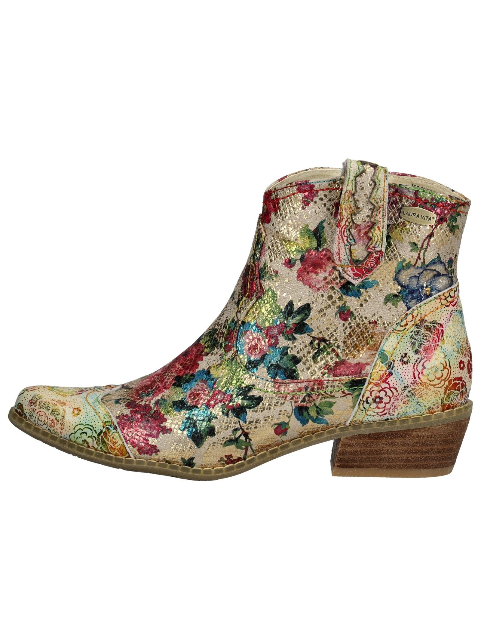 LAURA VITA Bikerboots "LAURA VITA Stiefelette Leder/Textil" günstig online kaufen