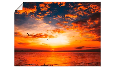 Artland Wandbild »Sonnenuntergang am Strand«, Sonnenaufgang & -untergang, (1 St.), in... kaufen