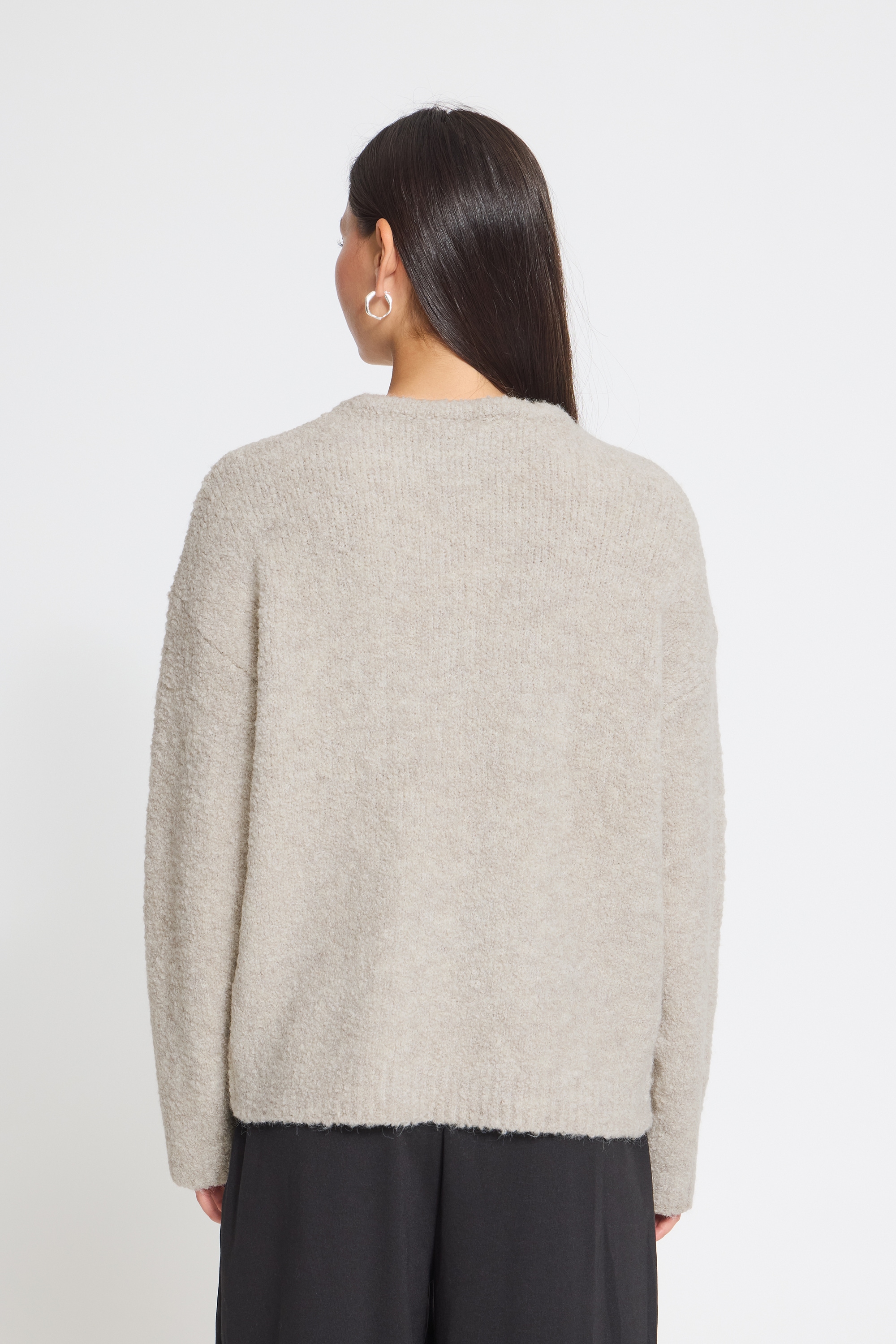 Ichi Strickpullover »Damen Strickpullover langarm IHSARISA«