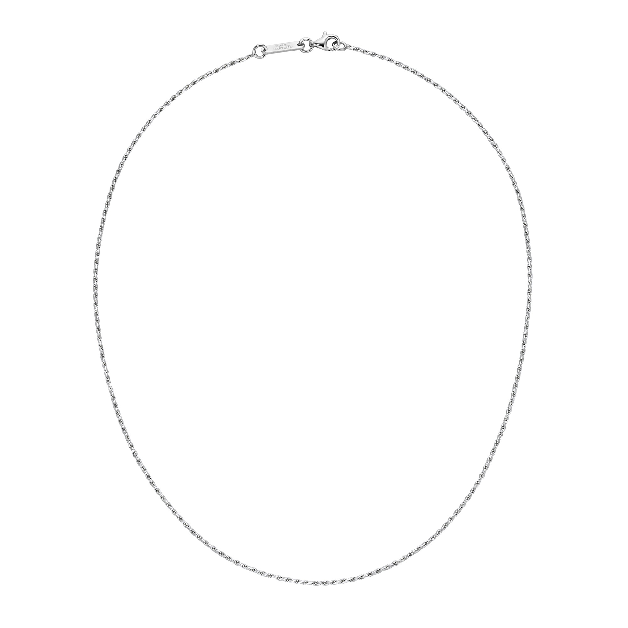 GIORGIO MARTELLO MILANO Silberkette »diamantierte Kordelkette, Silber 925«