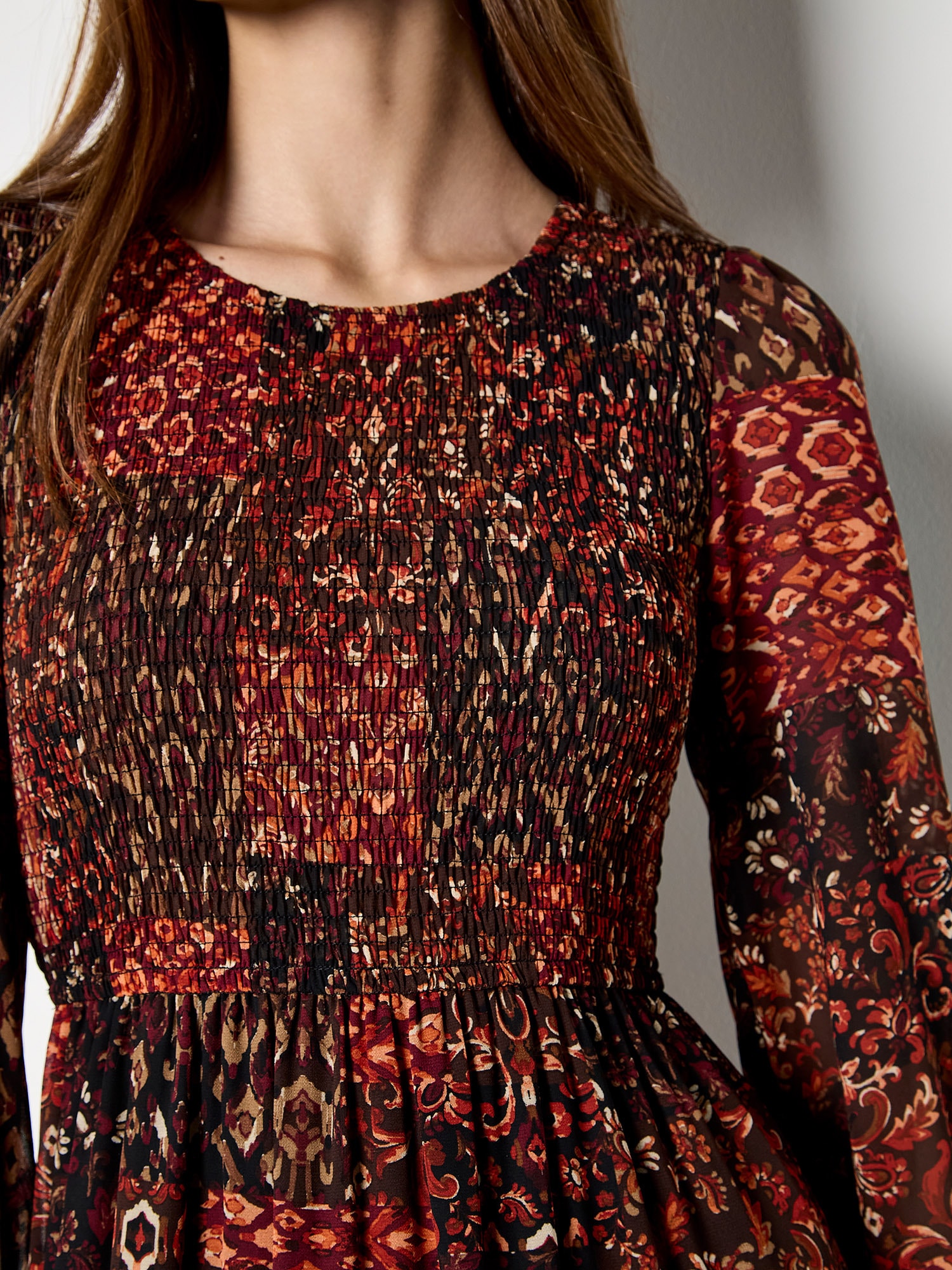Apricot Midikleid »Midikleid« mit Ikat-Muster