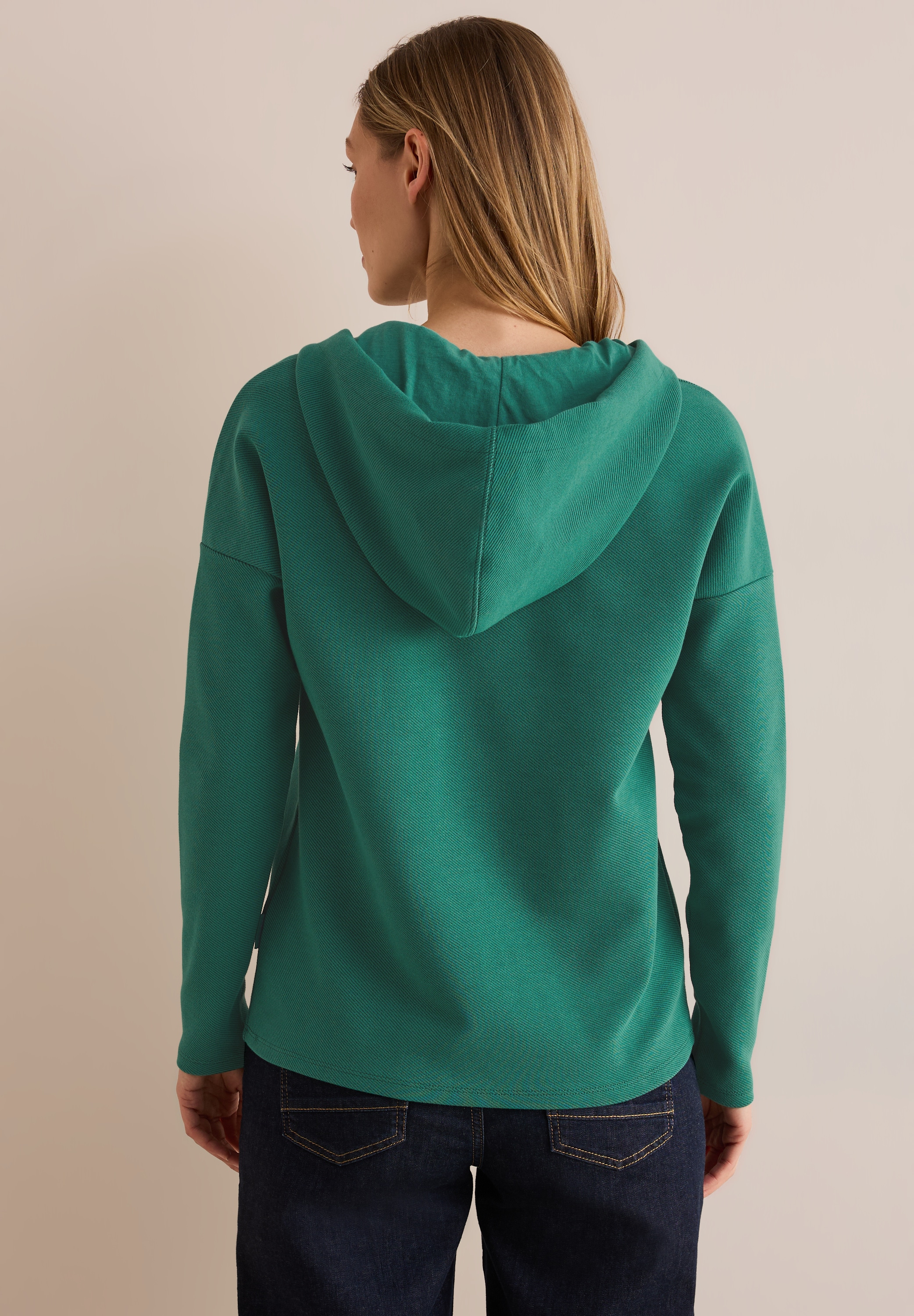 Cecil Langarmshirt, mit Kapuze mit Tunnelzugband