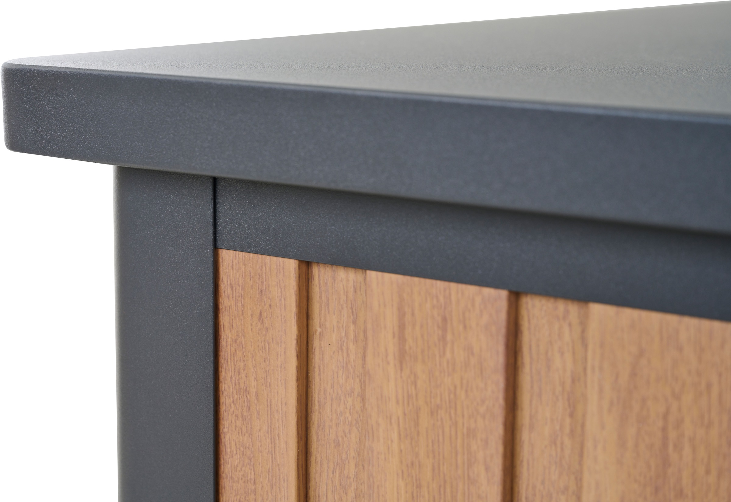 Siena Garden Kissenbox Gestell aus Aluminium, 159x79x83cm woodlook