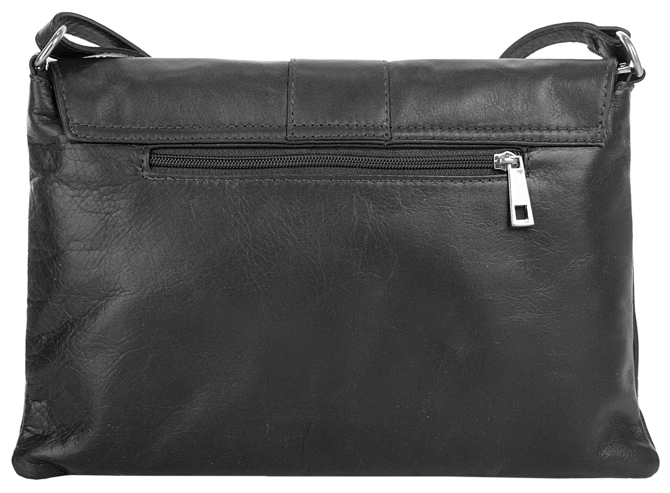 Cluty Umhängetasche, echt Leder, Made in Italy