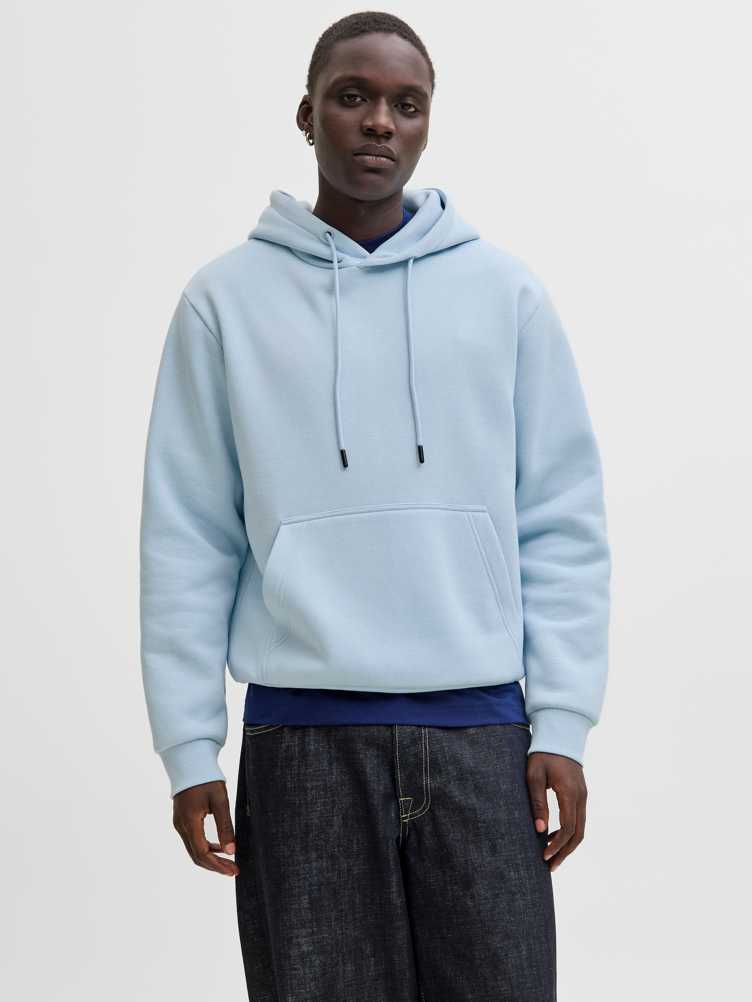 Jack & Jones Kapuzensweatshirt "JJEBRADLEY SWEAT HOOD NOOS", Materialmix, r günstig online kaufen