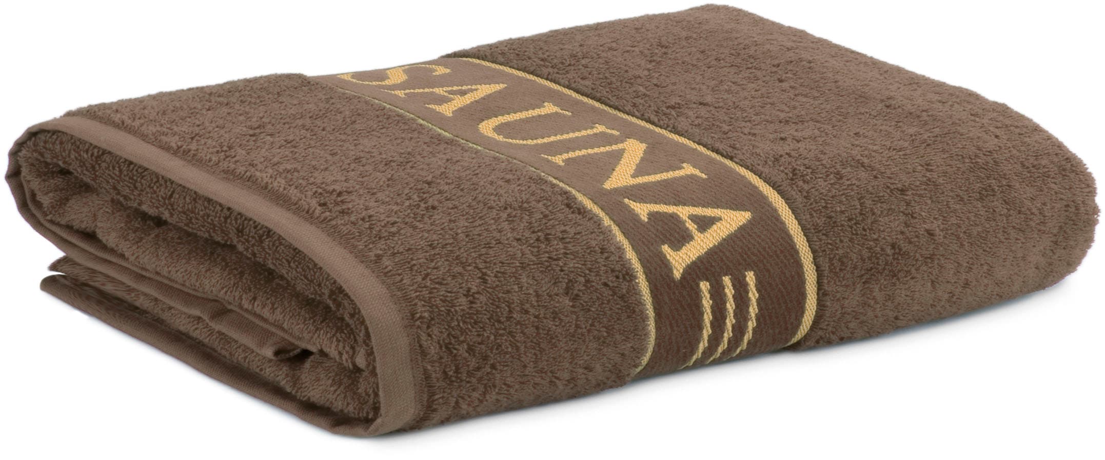 Möve for frottana Saunatuch "Möve" mit Saunaschriftzug auf der Bördüre günstig online kaufen