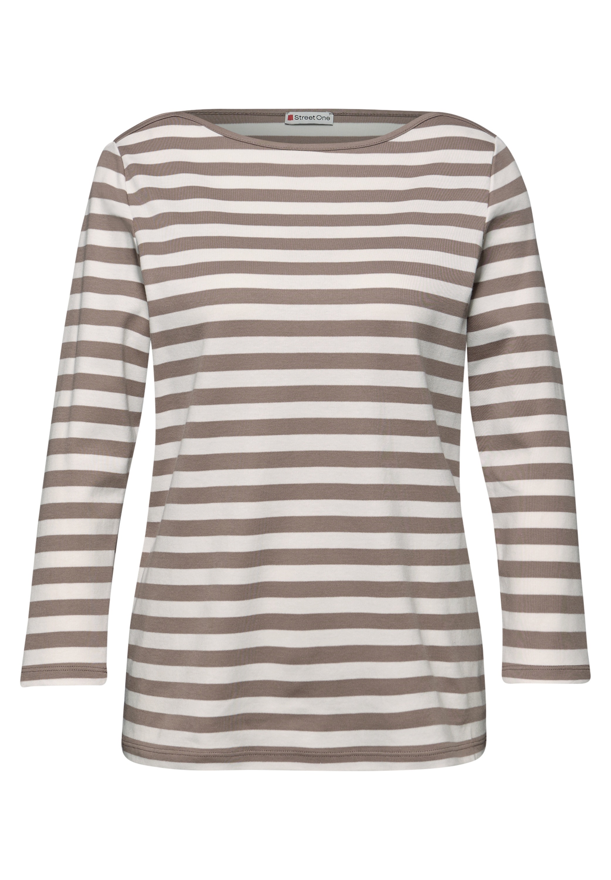 STREET ONE 3/4-Arm-Shirt aus reiner Baumwolle