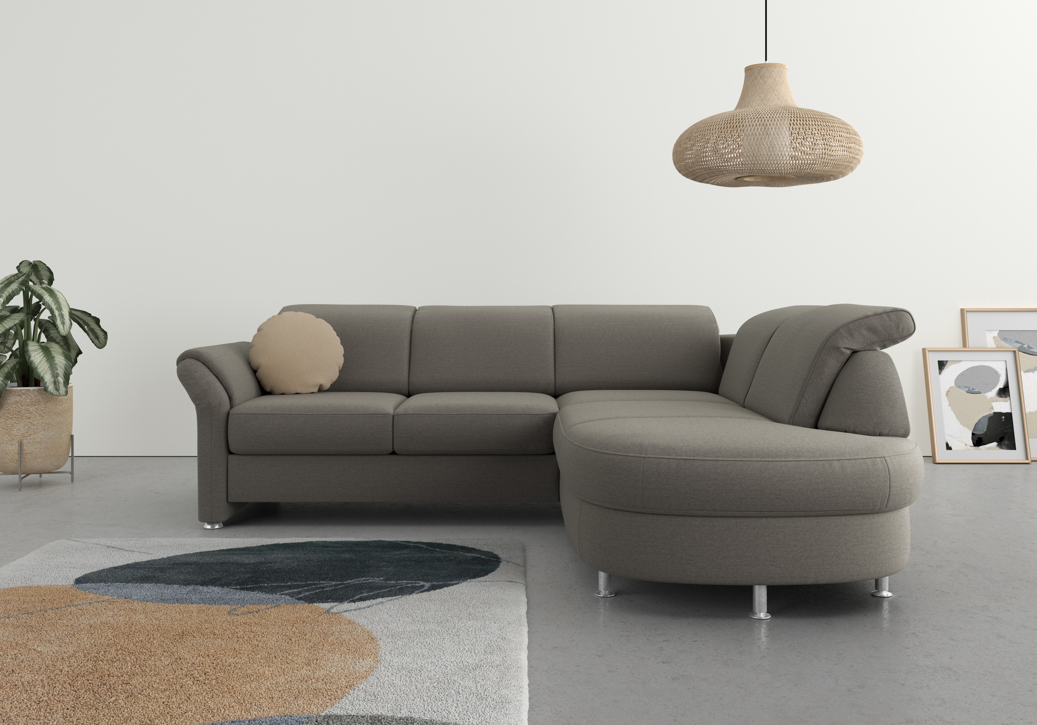 Thumbnail - sit&more Ecksofa "Apulia L-Form", wahlweise Bettfunktion, Bettkasten und Kopf- und Armteilverstellung