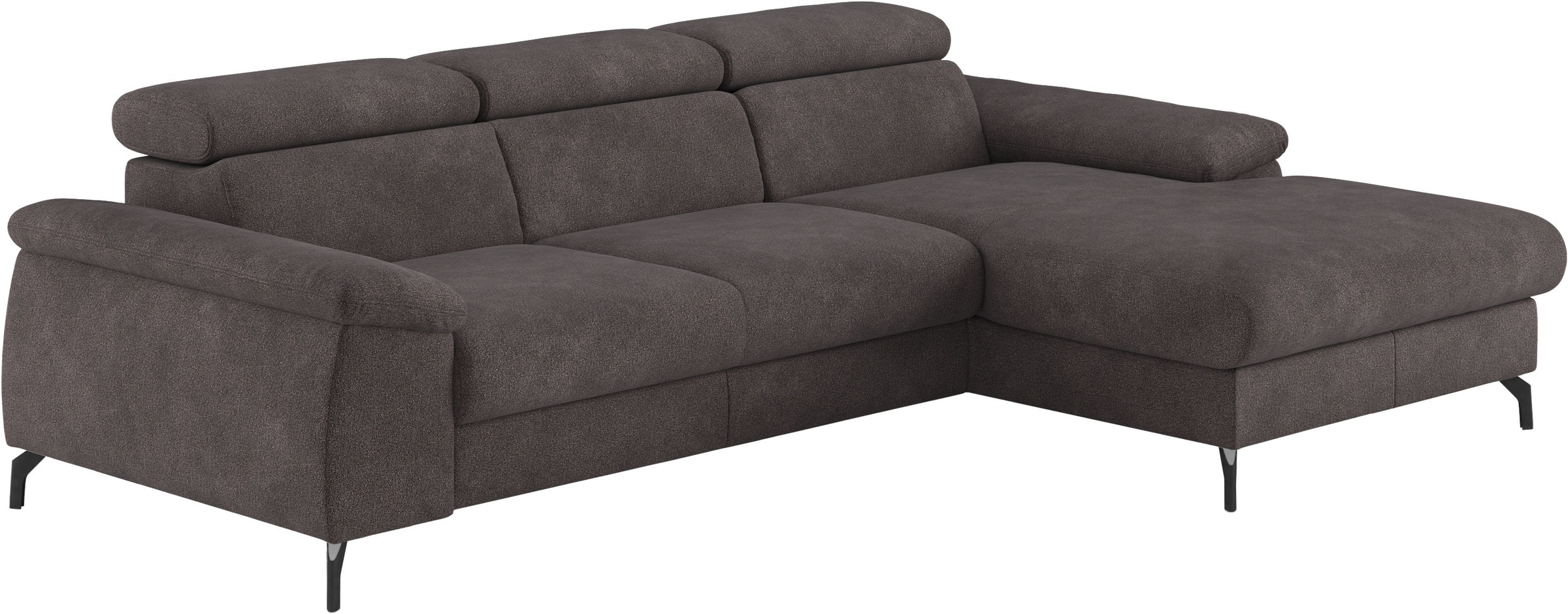 COTTA Ecksofa "Kitty L-Form, B: 242 cm" mit Kopfteilverstellung, optional Schlaffunktion & Bettkasten