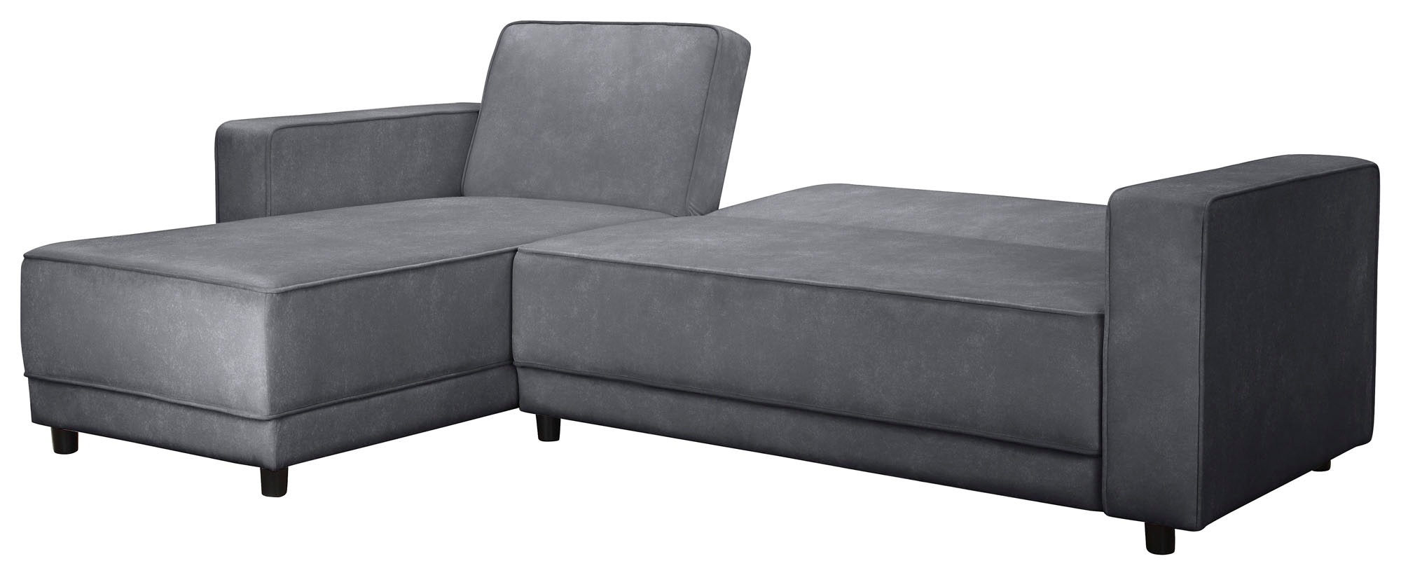 Dorel Home Ecksofa »Allie Schlafsofa 230 cm mit Relaxfunktion in der Rückenlehne«, Schlaffunktion (108/194,5cm), trendiger Cord o. pflegeleichter Velours