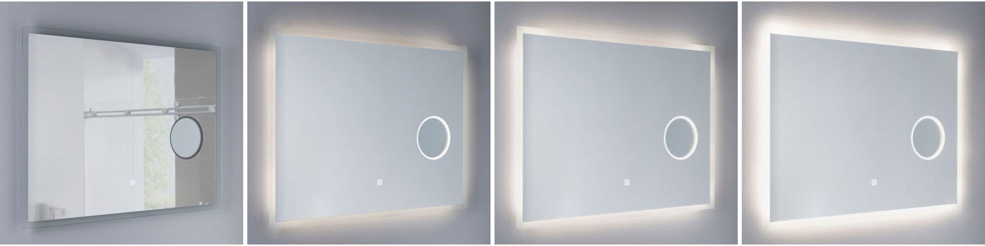 Paulmann LED Spiegelleuchte »LED Leuchtspiegel Mirra IP44 dimmbar Spiegel«, 1 flammig, Memoryfunktion, Dimmer
