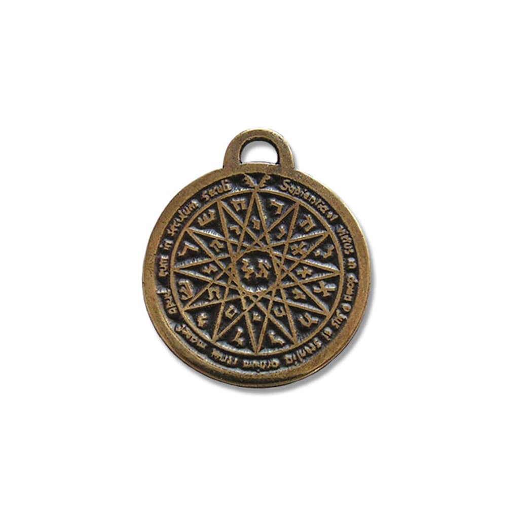 Adelia´s Amulett »Anhänger Alte Symbole Talisman« Merkur Pentakel Für geistige Fähigkeiten und Intelligenz
