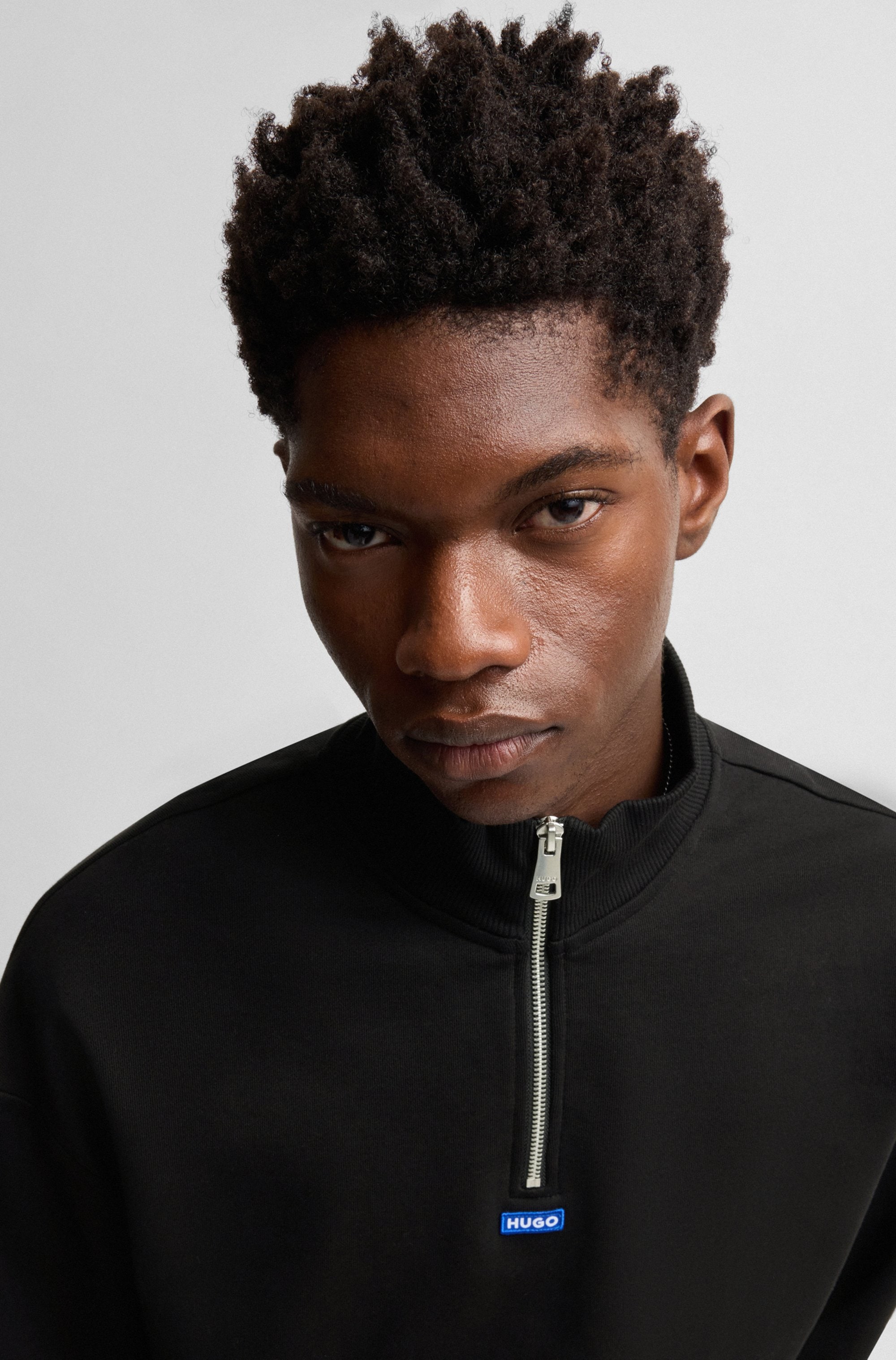 HUGO Blue Sweatshirt »Neeler«, mit Troyerkragen
