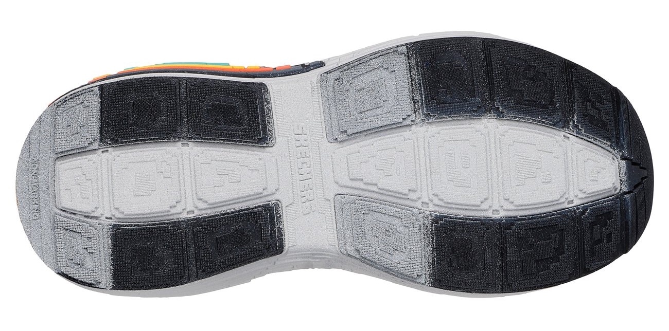 Skechers Sneaker »MEGA-CRAFT 4K«, Klettschuh im coolen Pixel-Look, Größenschablone zum Download