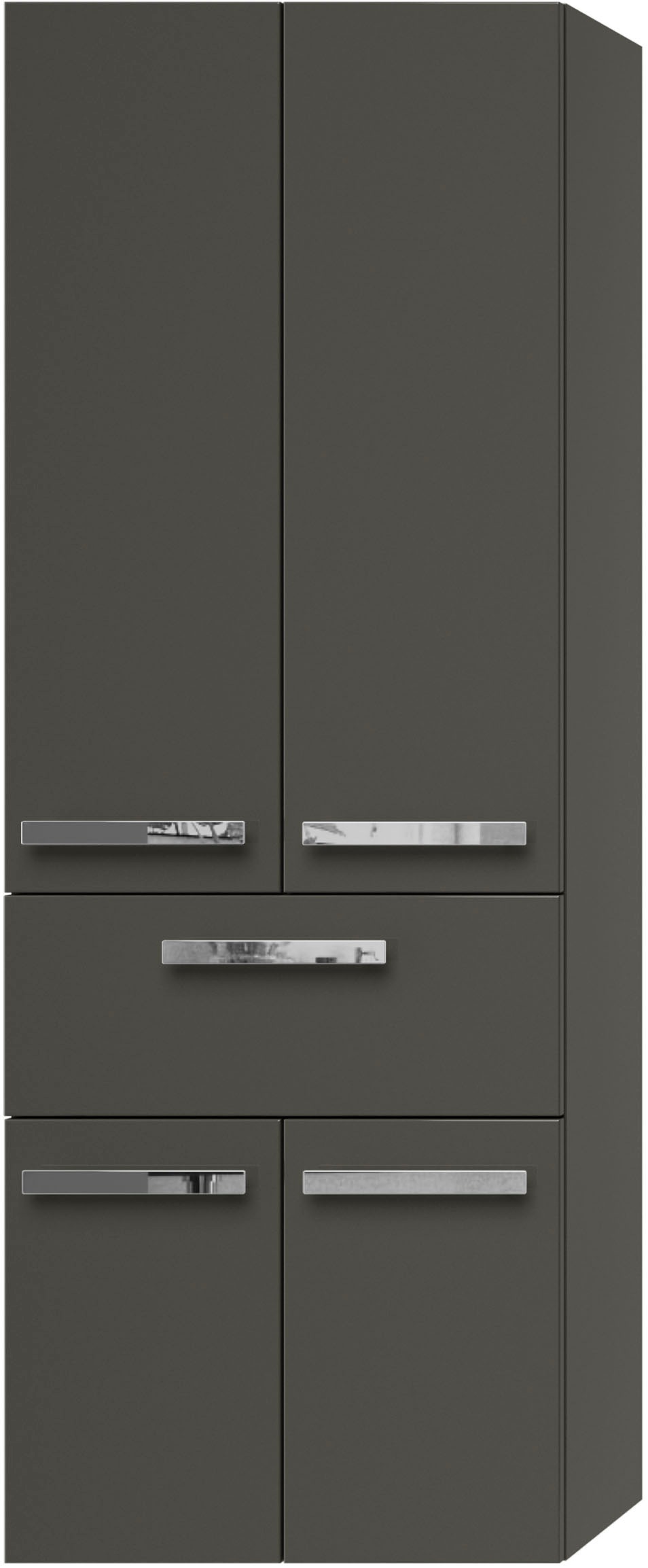 Saphir Hochschrank »Serie 4005 Badschrank 60 cm breit, mit 2 Türen und 1 Schublade«, 2 Glas-Einlegeböden, Badezimmer-Hochschrank inkl. Türdämpfer