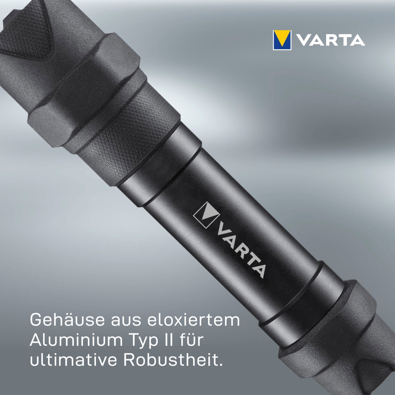 VARTA Taschenlampe »Indestructible F30 Pro 6 Watt LED«, wasser- und staubdicht, stoßabsorbierend, eloxiertes Aluminium Gehäuse