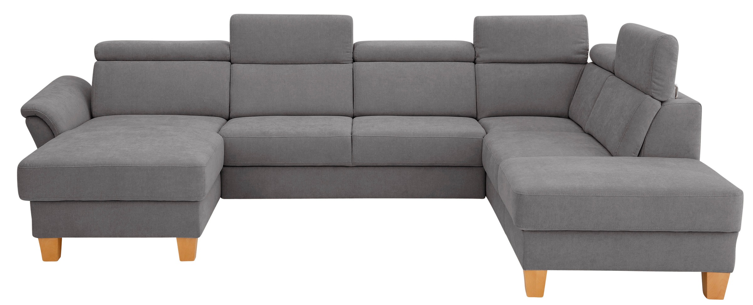 OTTO home Wohnlandschaft "Conville U-Form" Kopfteilverstellung wahlweise mit Schlaffunktion und Bettkasten