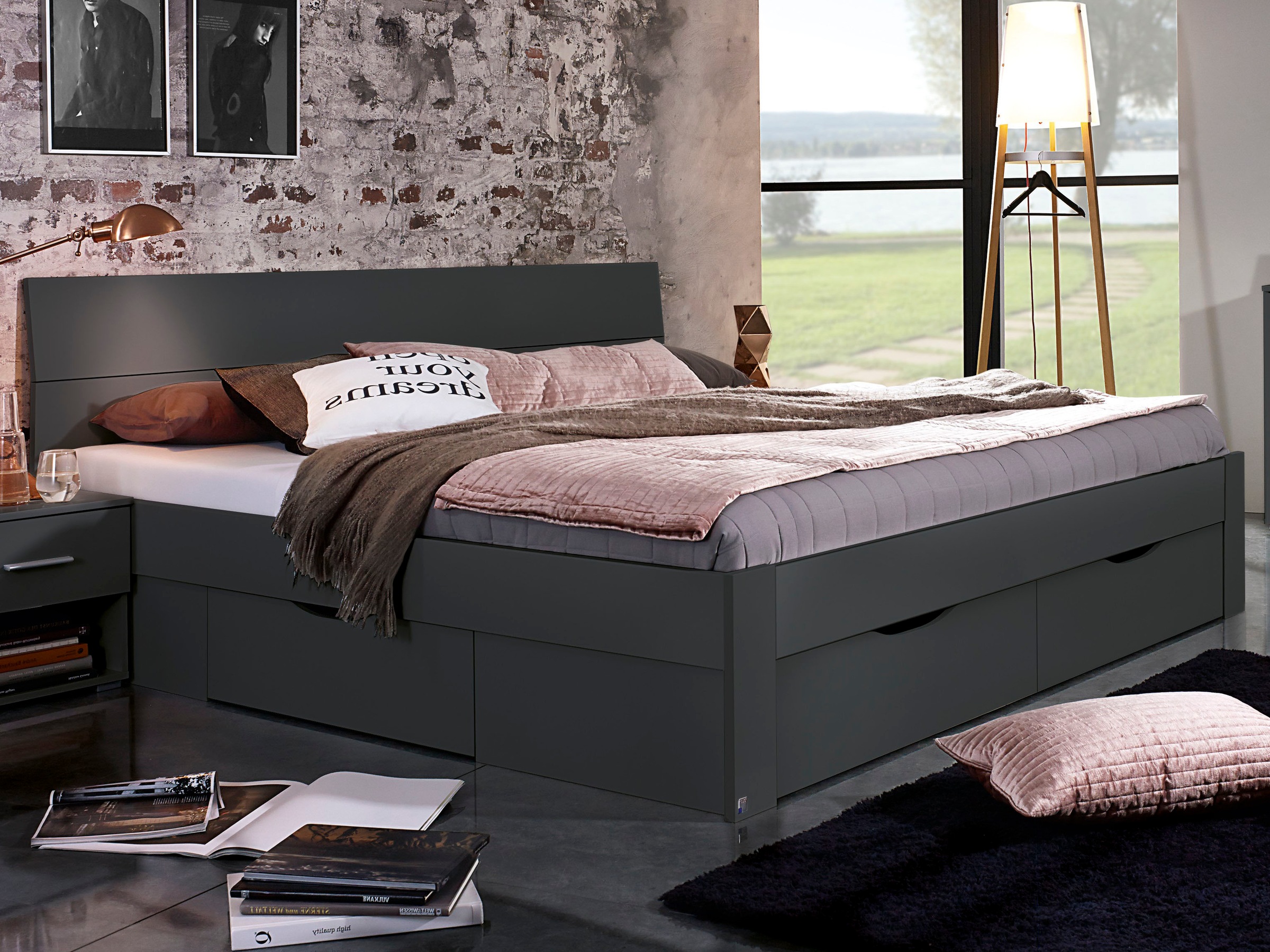 rauch Bett "Einzelbett Doppelbett Stauraum FLEXX Breiten 90/140/180 cm" Ein günstig online kaufen