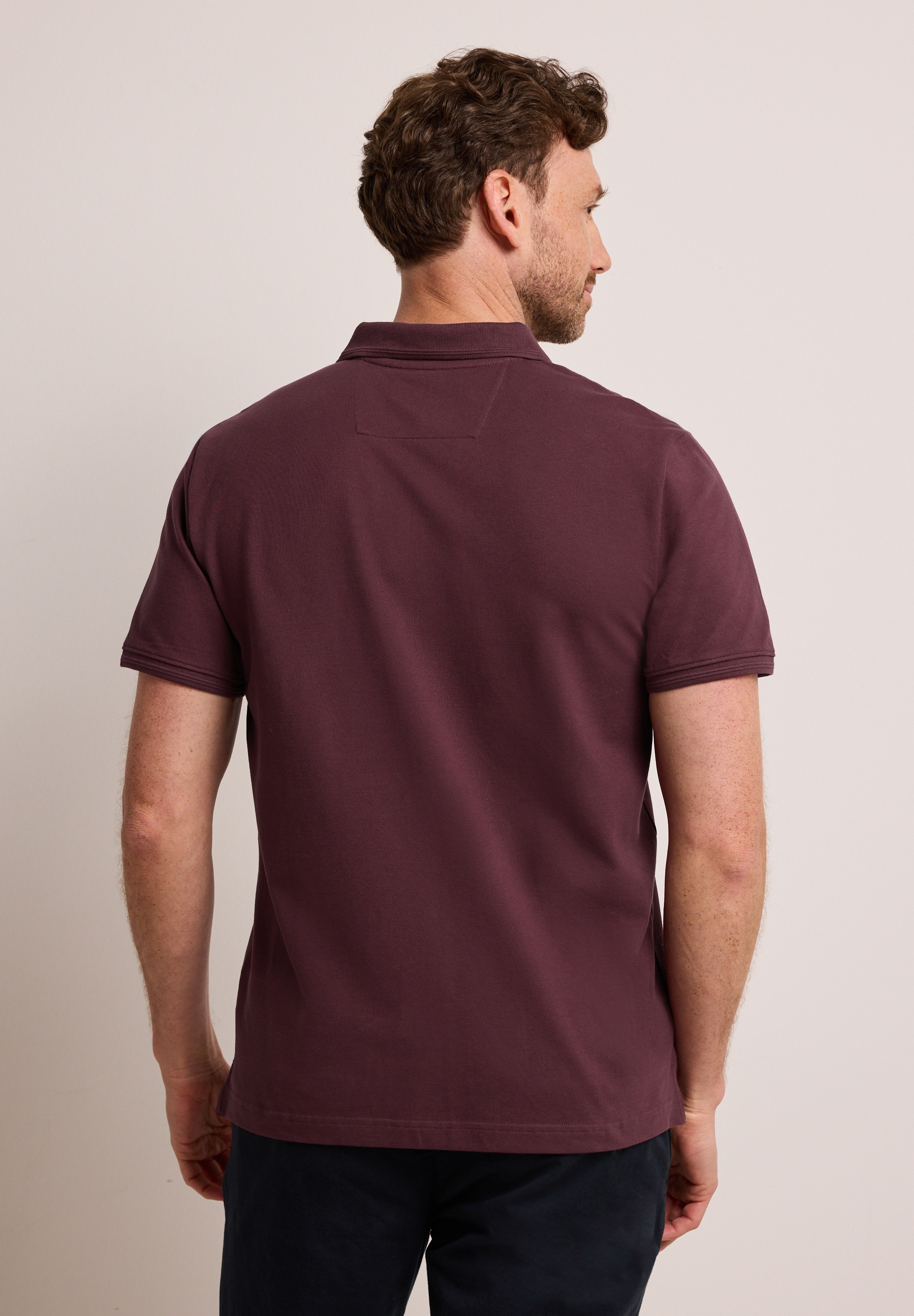 STREET ONE MEN Poloshirt aus Baumwolle mit Stretchante