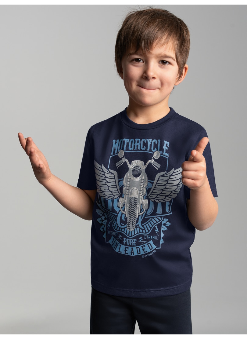 Trigema "TRIGEMA T-Shirt mit großem Motorrad-Printmotiv" 1 Stk.