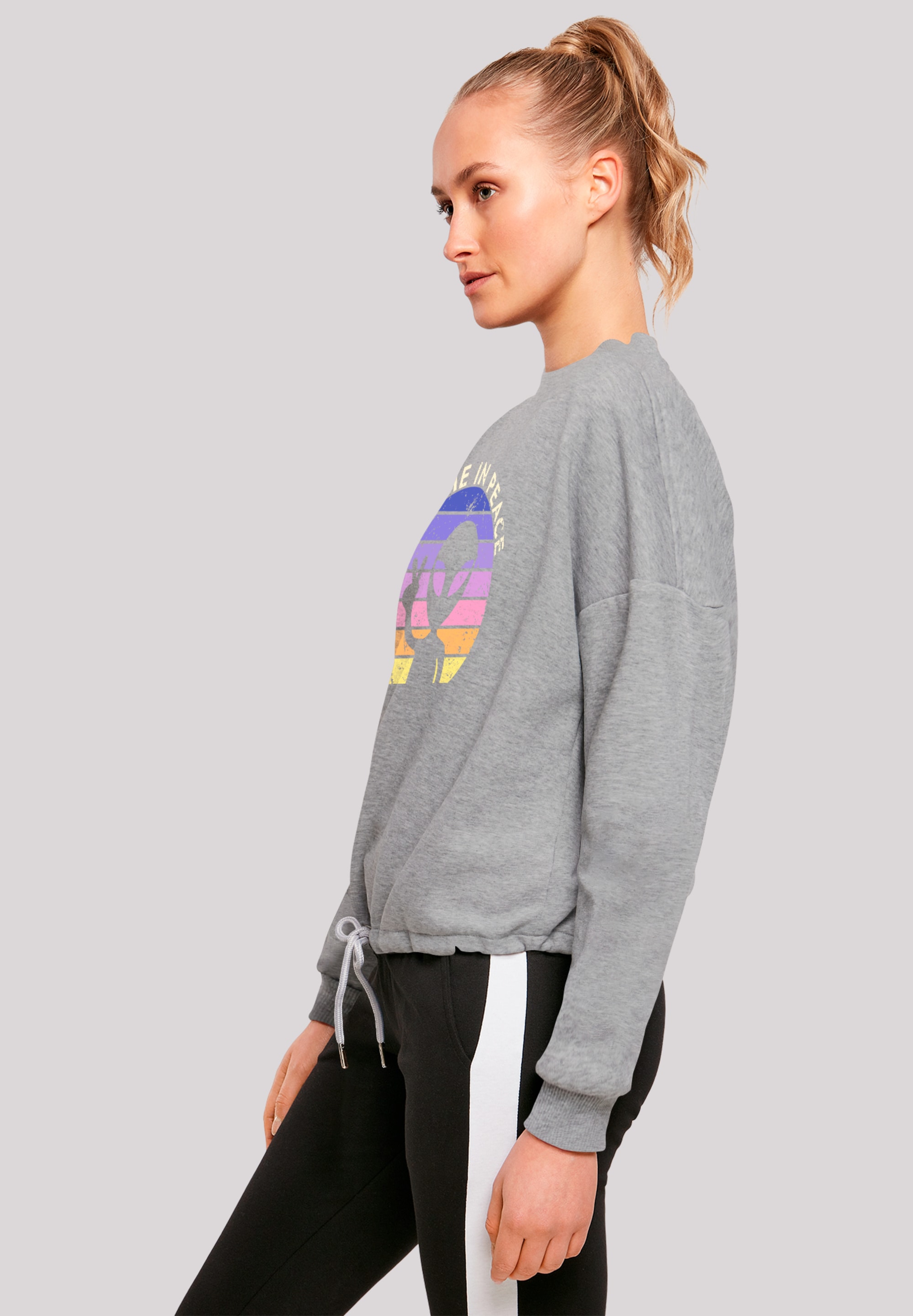 F4NT4STIC Sweatshirt »Alien Peace Sunset«, Premium Qualität