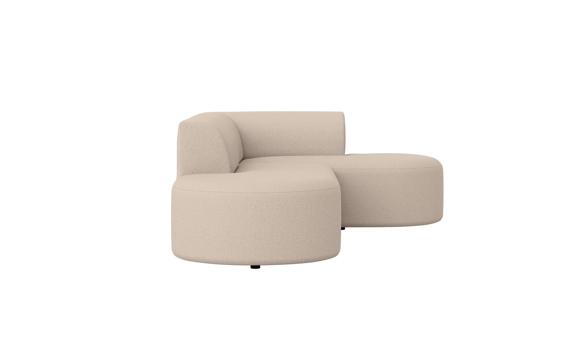 andas Ecksofa »Ecksofa Tvinne mit Ottomane links oder rechts bestellbar«, L-Form, mit Wellenunterfederung, BxTxH 260x170x73 cm