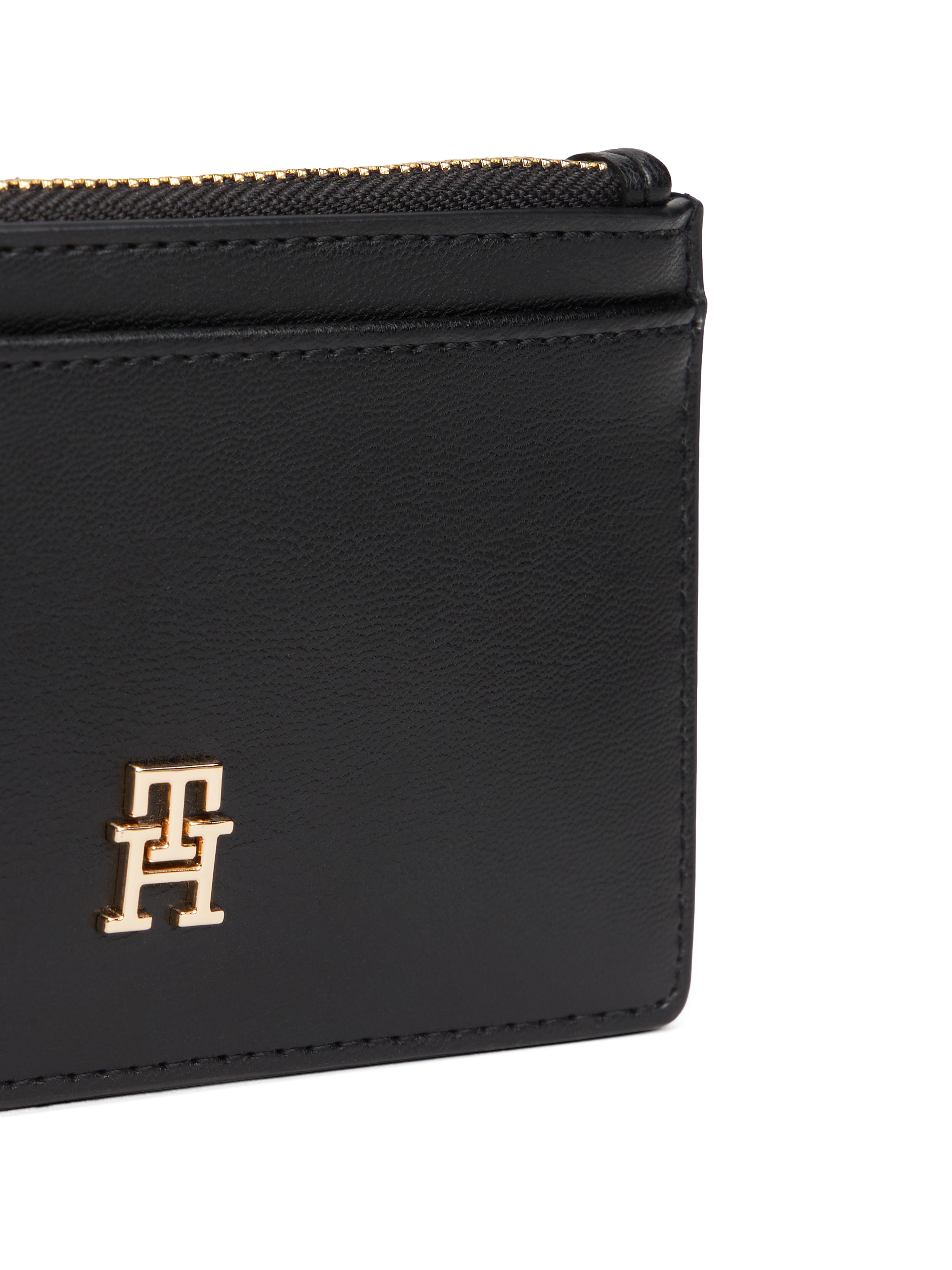 Tommy Hilfiger Kartenetui »TH ICON LONG CC HOLDER«, Geldbeutel, Portemonnaie mit goldfarbenem TH-Schmuckelement
