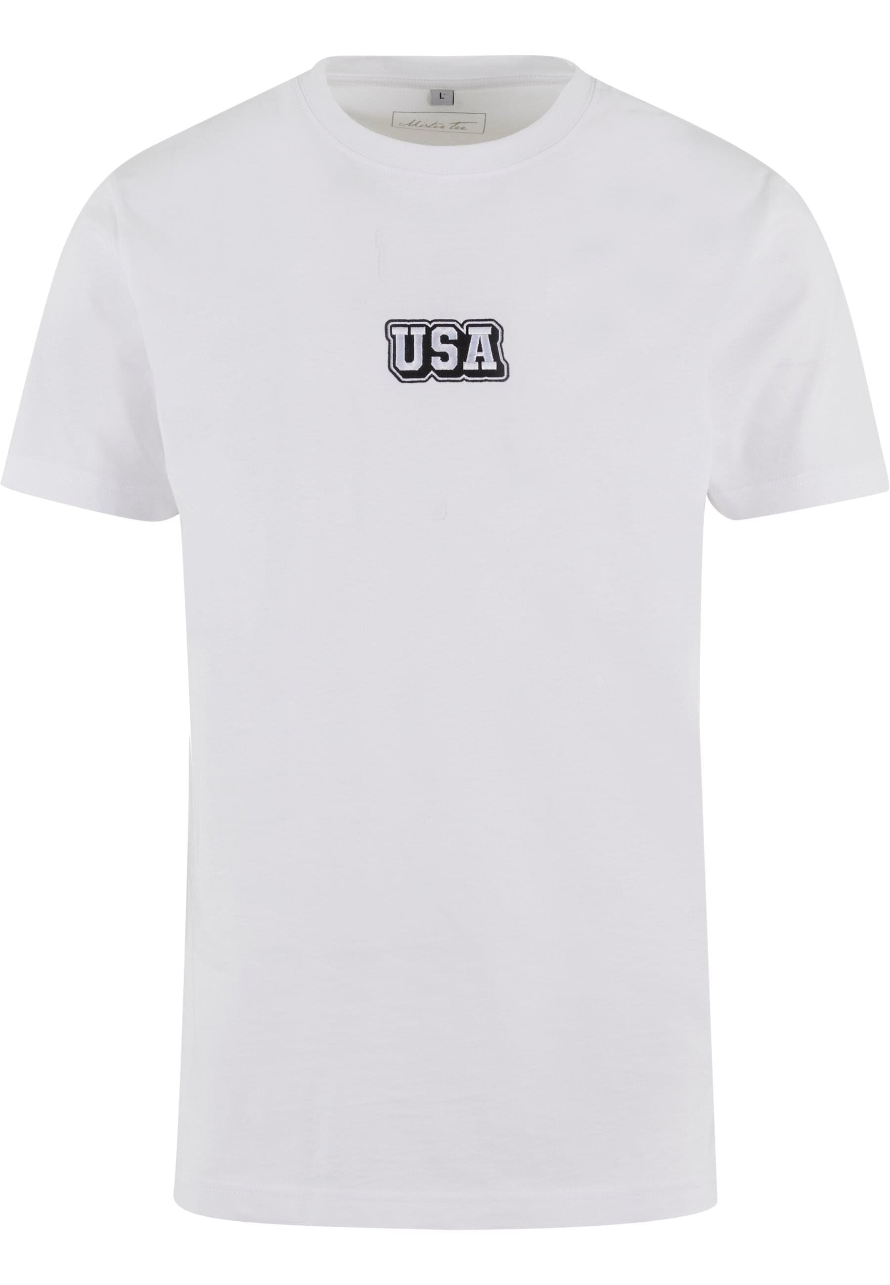 MisterTee T-Shirt "MisterTee USA College Wording Patch Tee" 1 Stk. tlg. günstig online kaufen