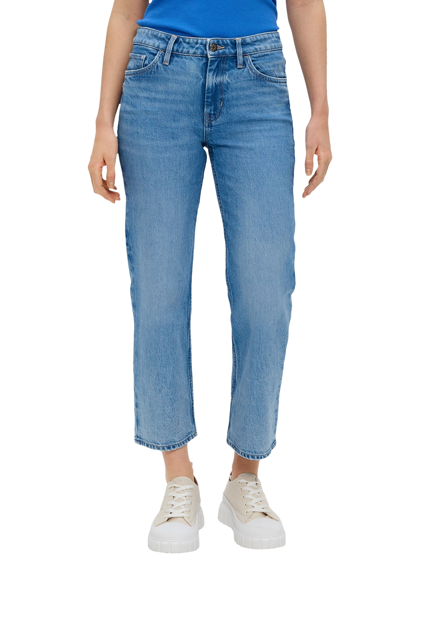 5-Pocket-Jeans »Karolin«, mit floralem Muster