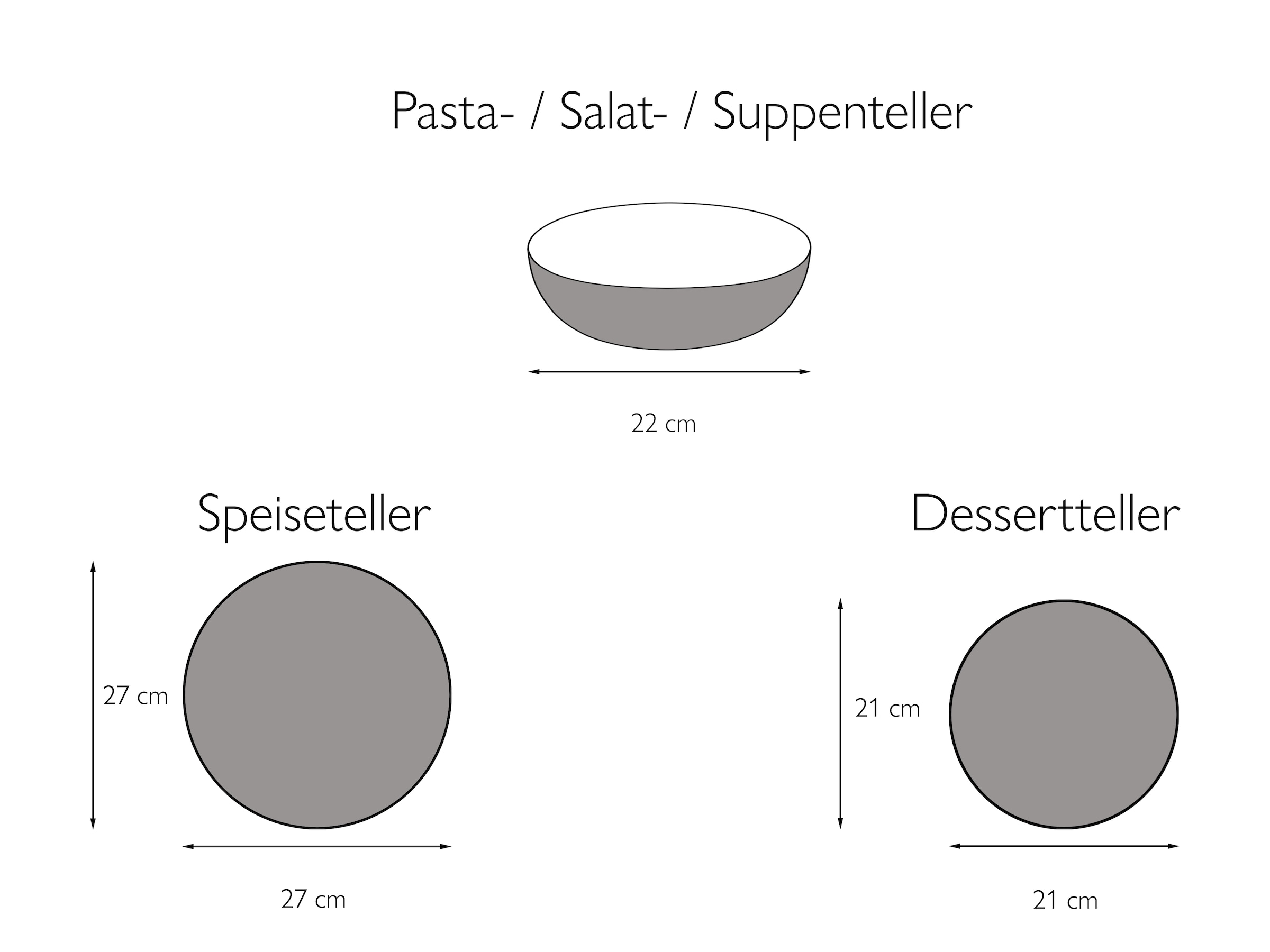 CreaTable Tafelservice »Geschirr-Set Soft Touch Black« Service, schwarz, seidenmatte Glasur, 12 Teile, für 4 Personen