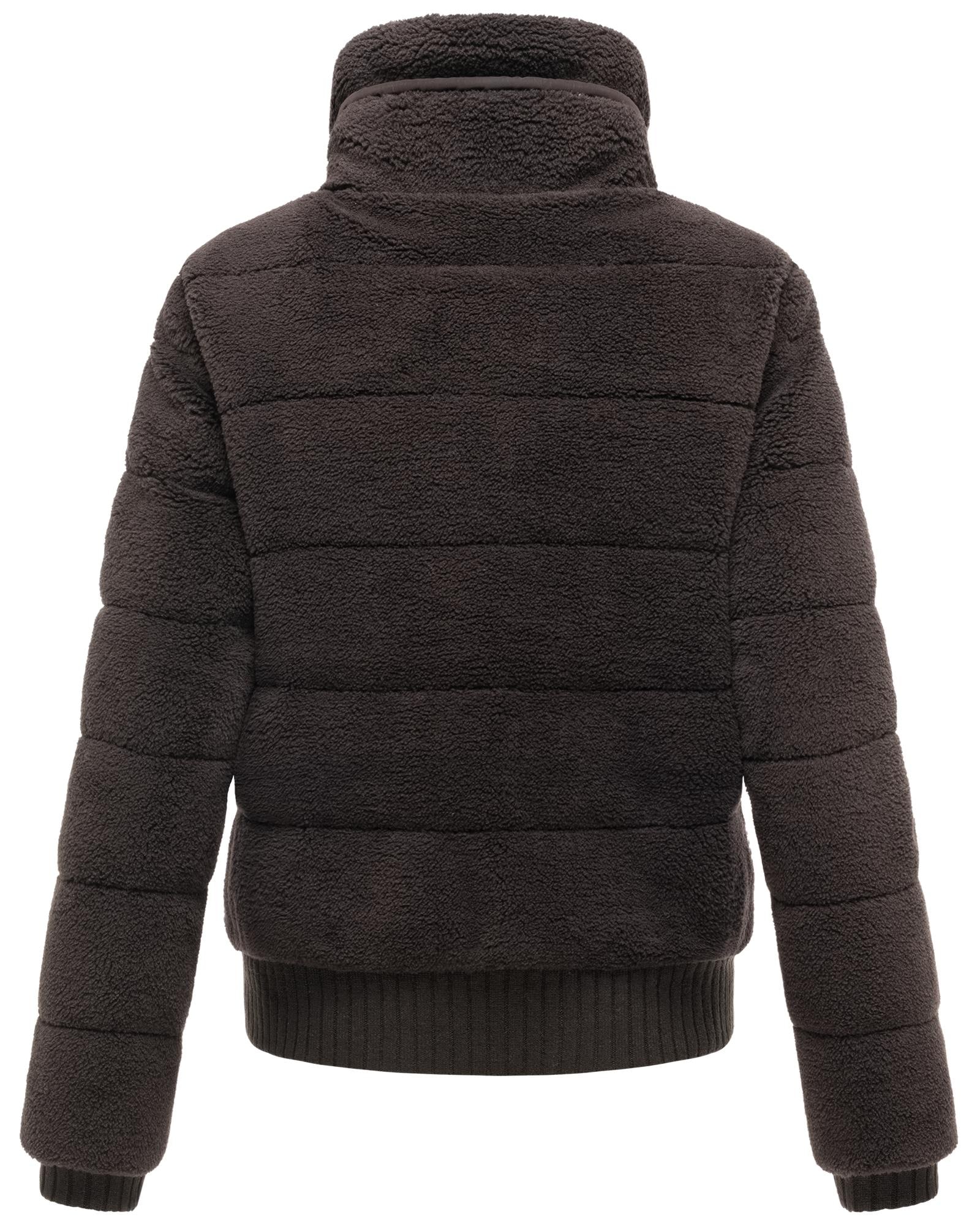 Navahoo Plüschjacke »Schneepuder 14« ohne Kapuze warme Damen Teddyjacke für den Winter