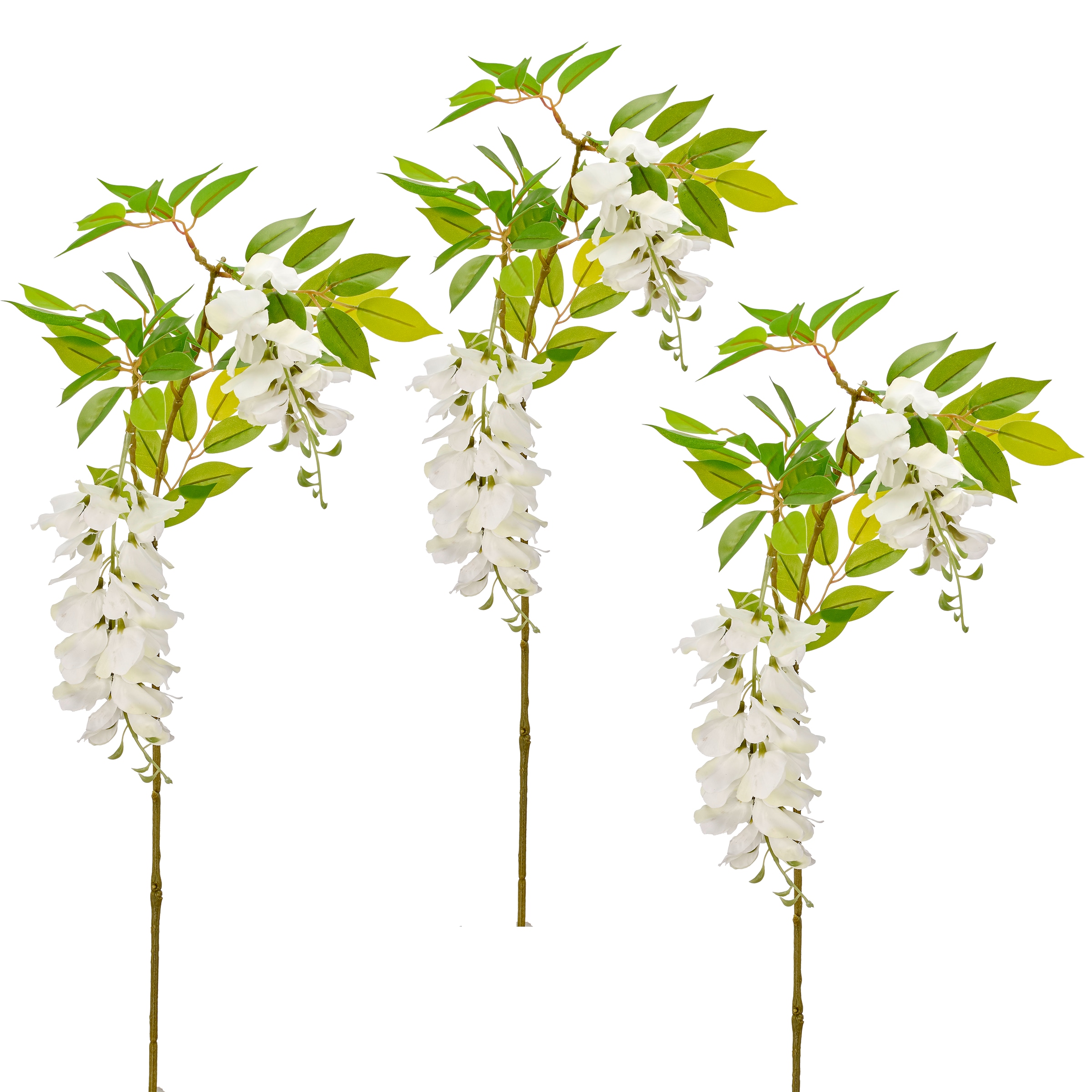Creativ green Kunstzweig "Wisteriazweig" mit traumhaft schönen Blüten