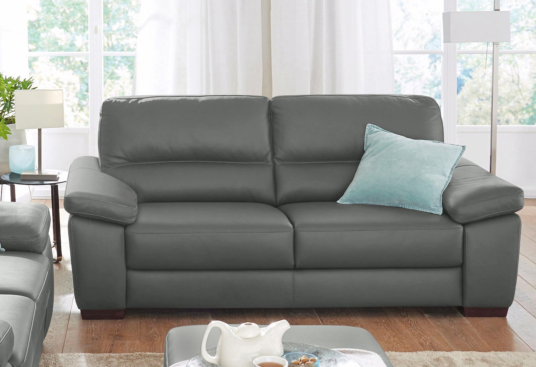 2-Sitzer »Gaia, hochwertiges Ledersofa mit erstklassigem Sitzkomfort«, edles Design,...