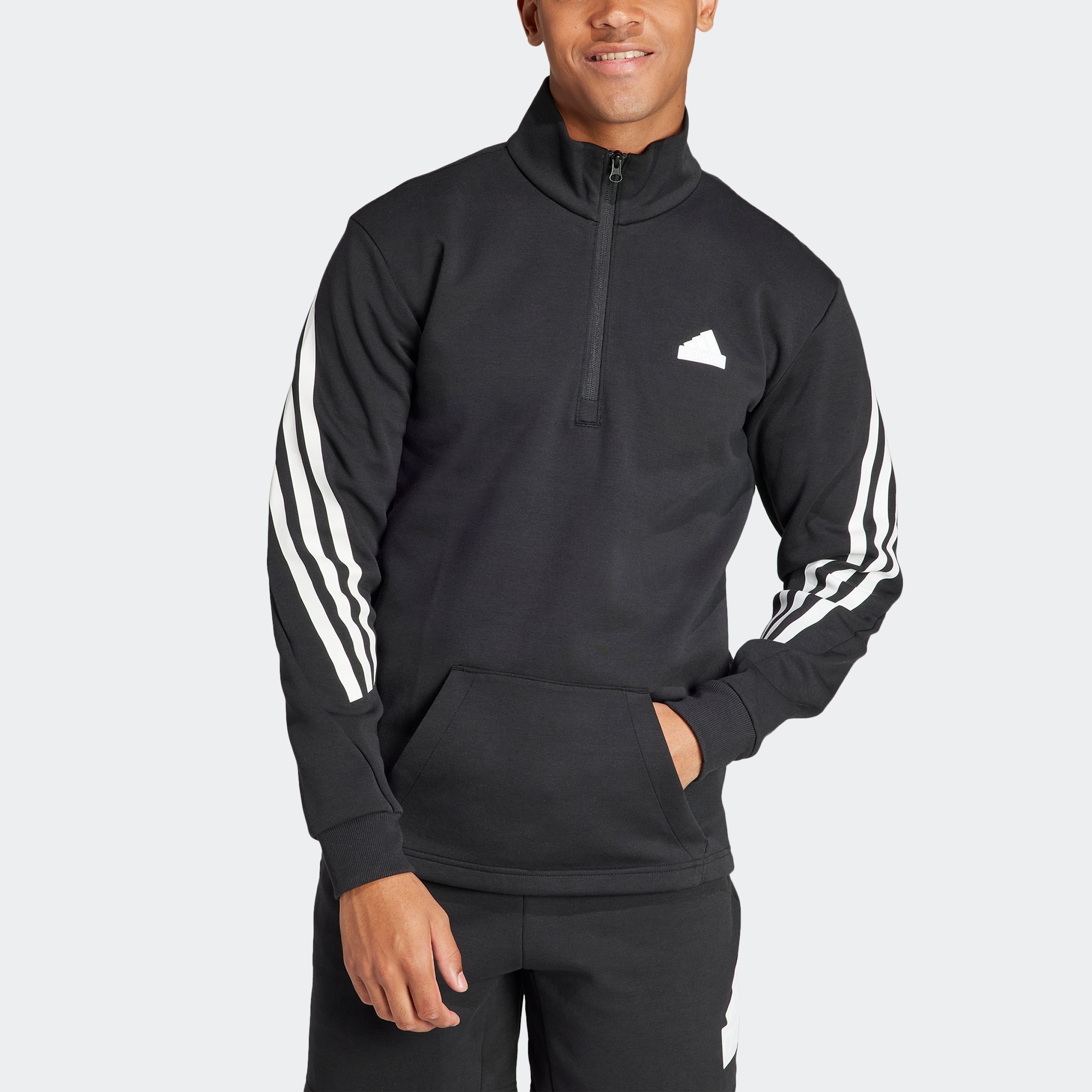 adidas Sportswear Rollkragenpullover "M FI 3S HALFZIP", (1 tlg.) günstig online kaufen