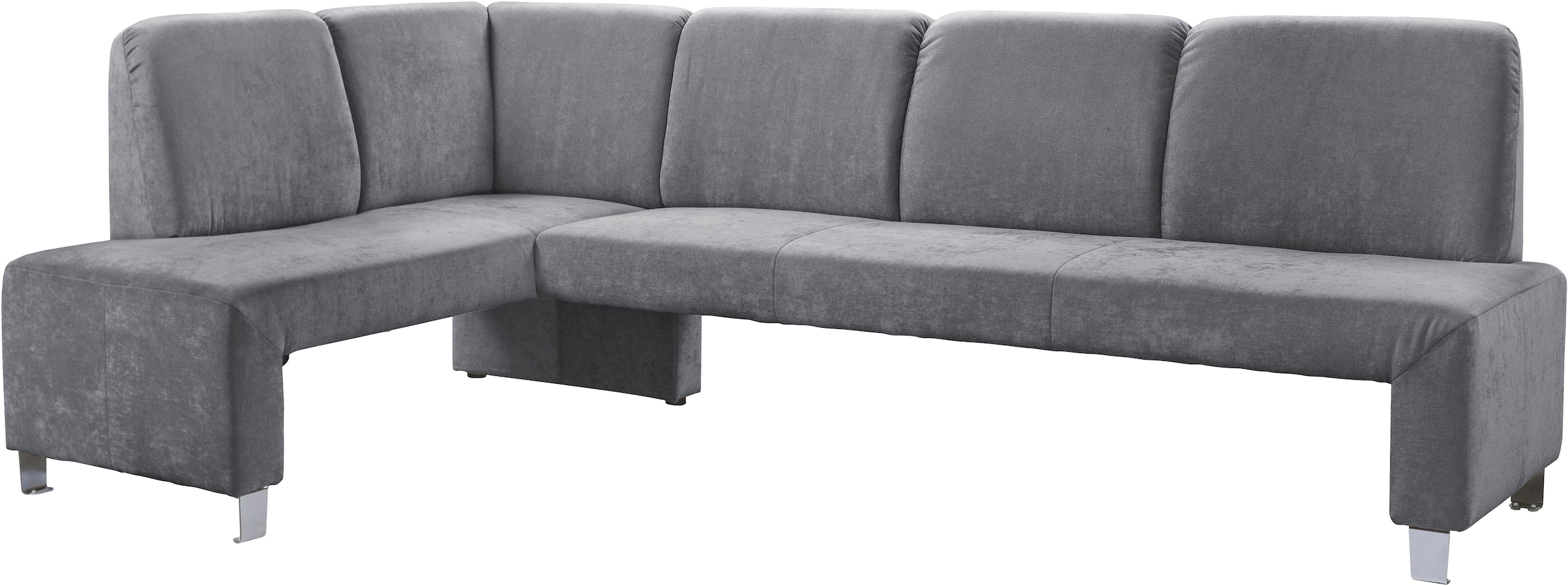 exxpo - sofa fashion Eckbank "Intenso, viele Bezugsstoffe Cord, Struktur 243/158 cm (B/T)" hohe Bodenfreiheit, frei im Raum stellbar, hoher Sitzkomfort