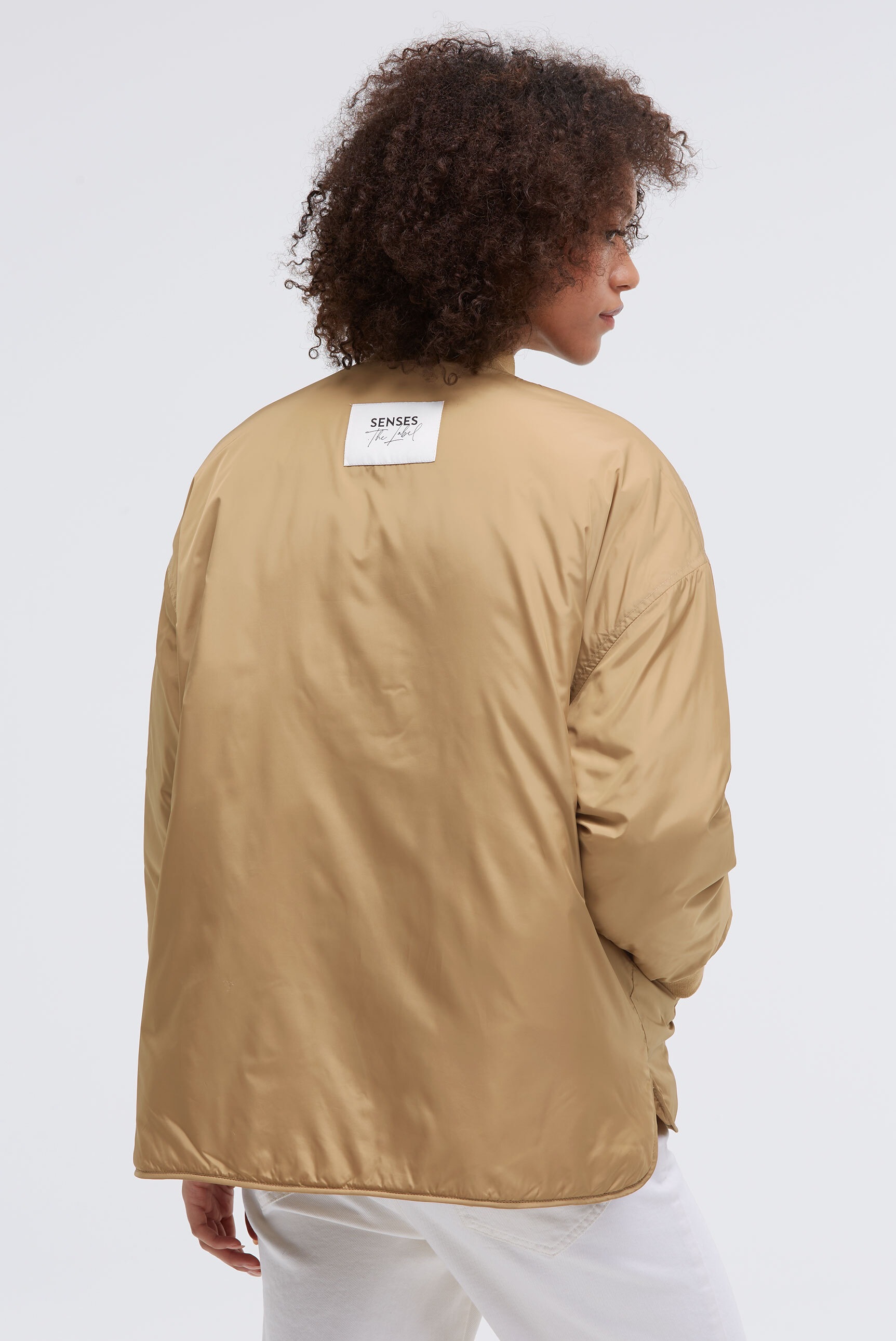 SENSES.THE LABEL Blouson, ohne Kapuze, mit Seitenschlitzen am Saum