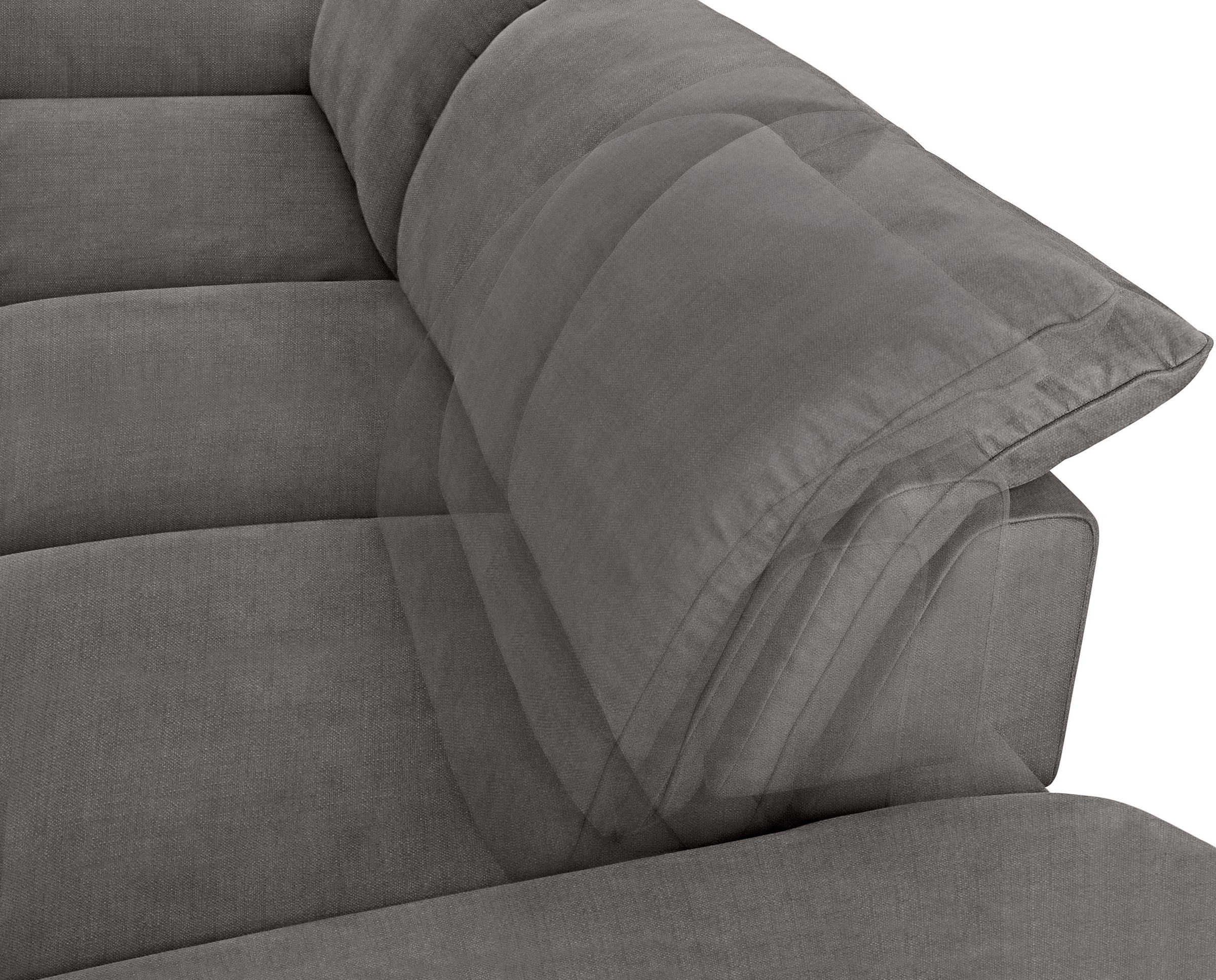 W.SCHILLIG Ecksofa »enjoy&MORE, Designsofa, bequem, zeitlos und elegant, L-Form«, mit Sitztiefenverstellung, Füße Chrom glänzend, Breite 340 cm