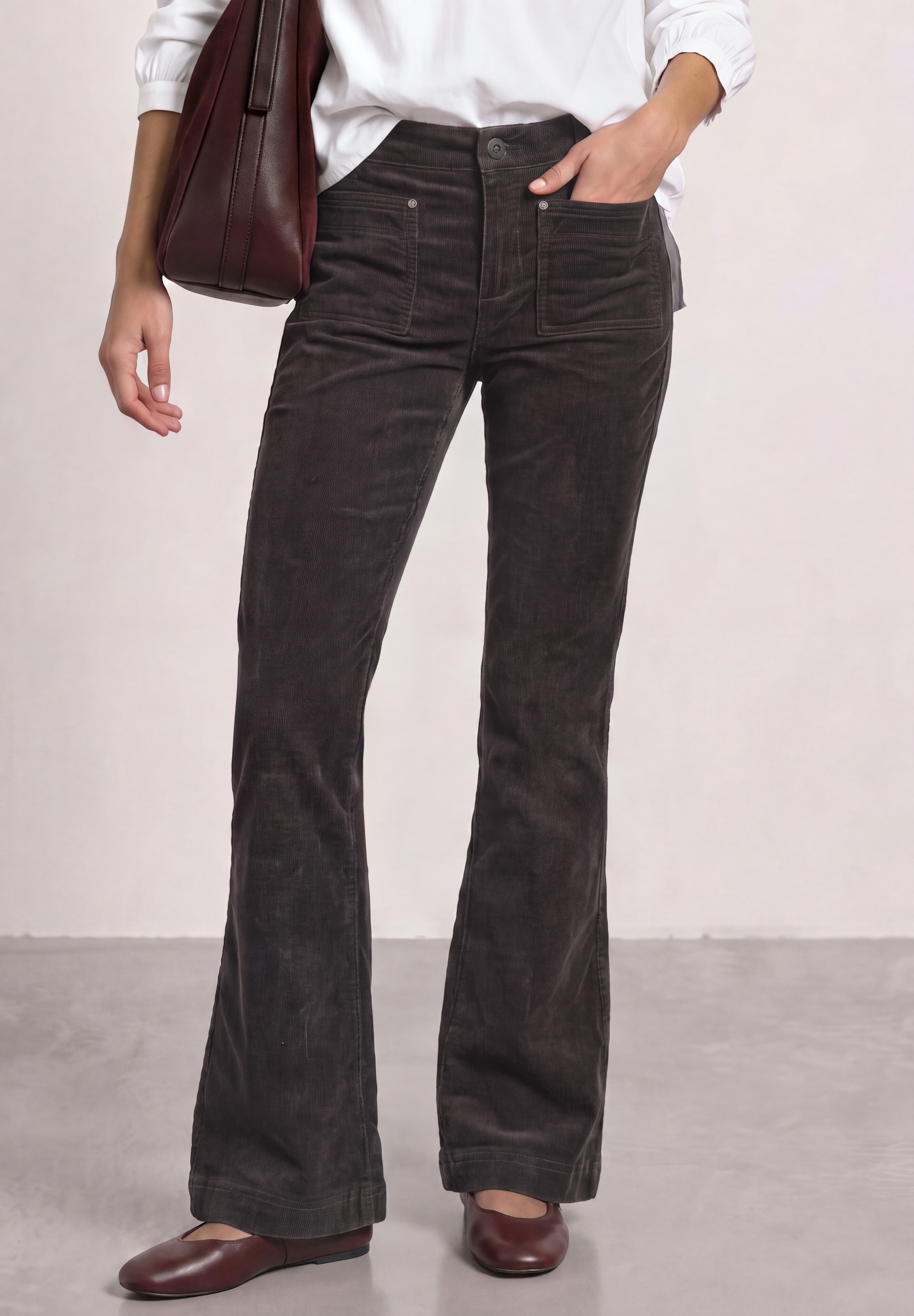 STREET ONE Cordhose »Style Blaire«  Bootcut / im Slim Fit