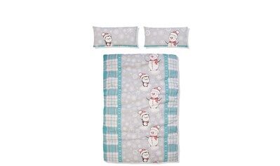 Bettwäsche »Snowman im winterlichen Design, aus 100% Baumwolle, Biber (Flannell)...