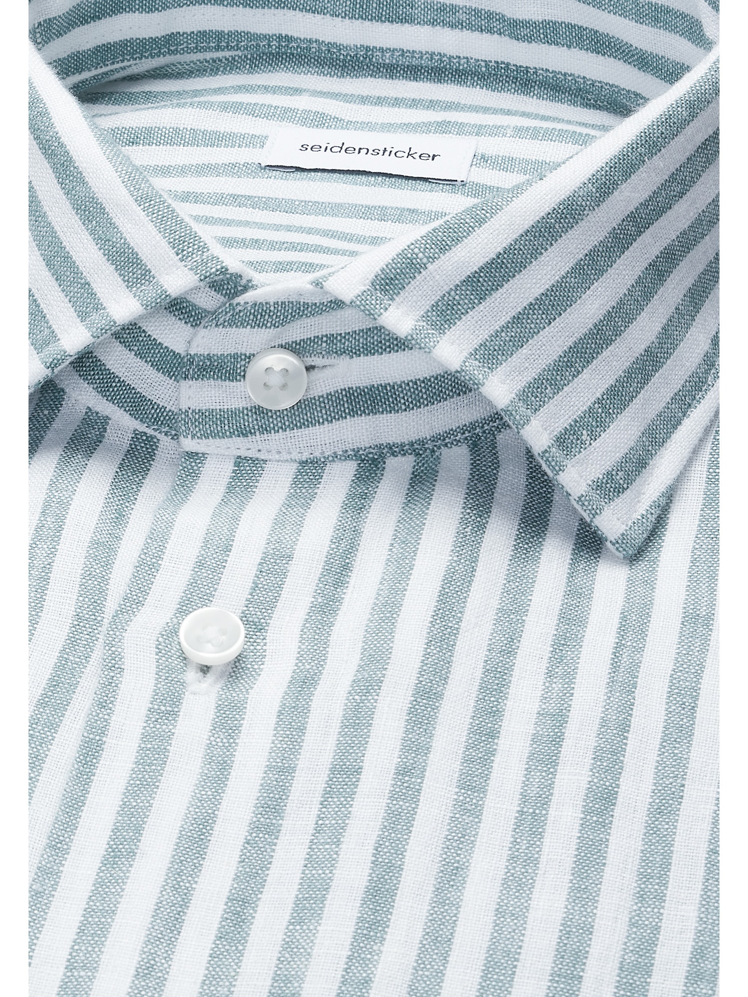 seidensticker Leinenhemd »Schwarze Rose« Slim 1/1 Kentkragen Gestreift