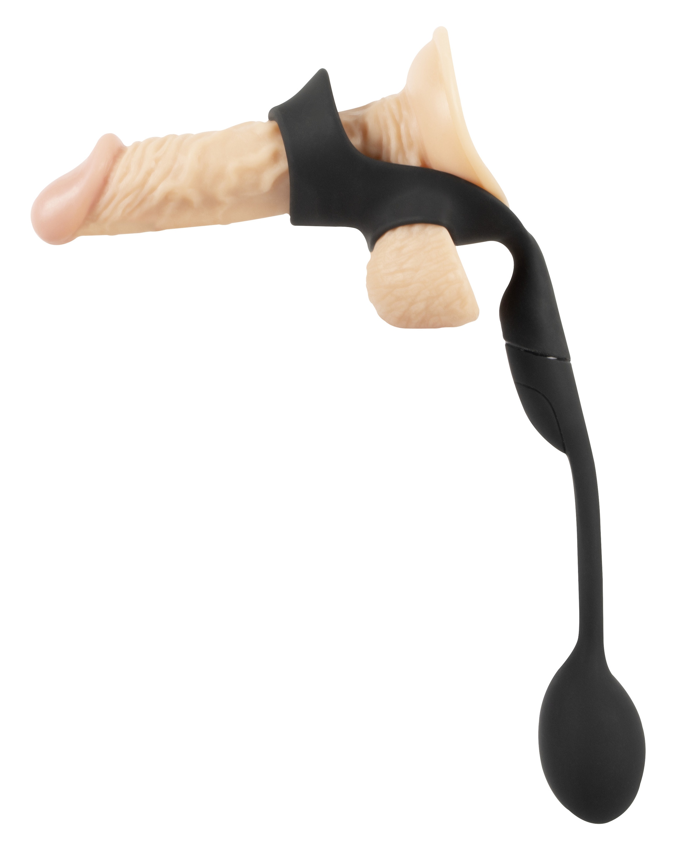 REBEL Anal-Stimulator »Analplug mit Hoden-/Penisring Cock Ring with RC Butt Plug« ()