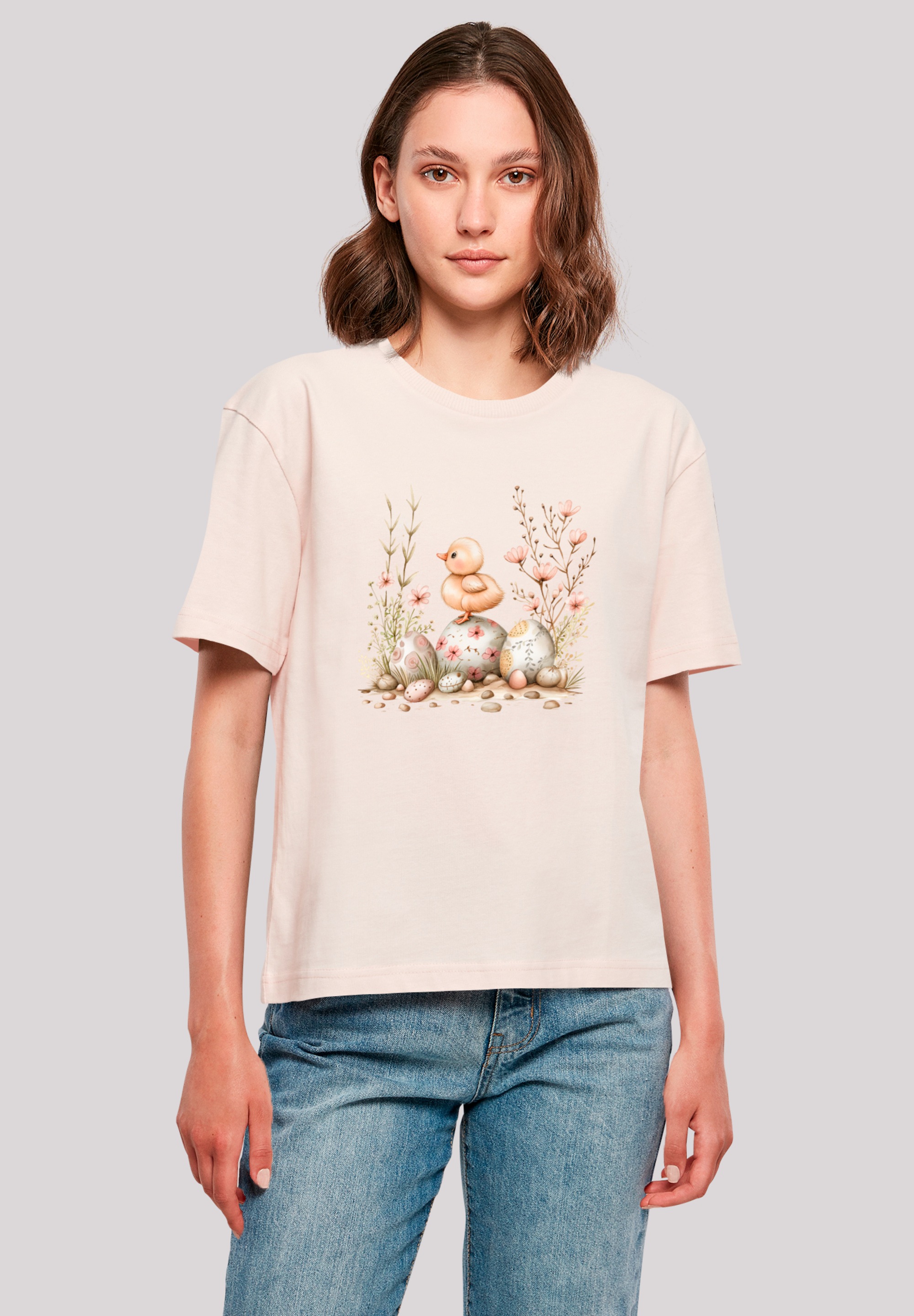 F4NT4STIC Marškinėliai »Ostern Küken Ei Blumen« ...