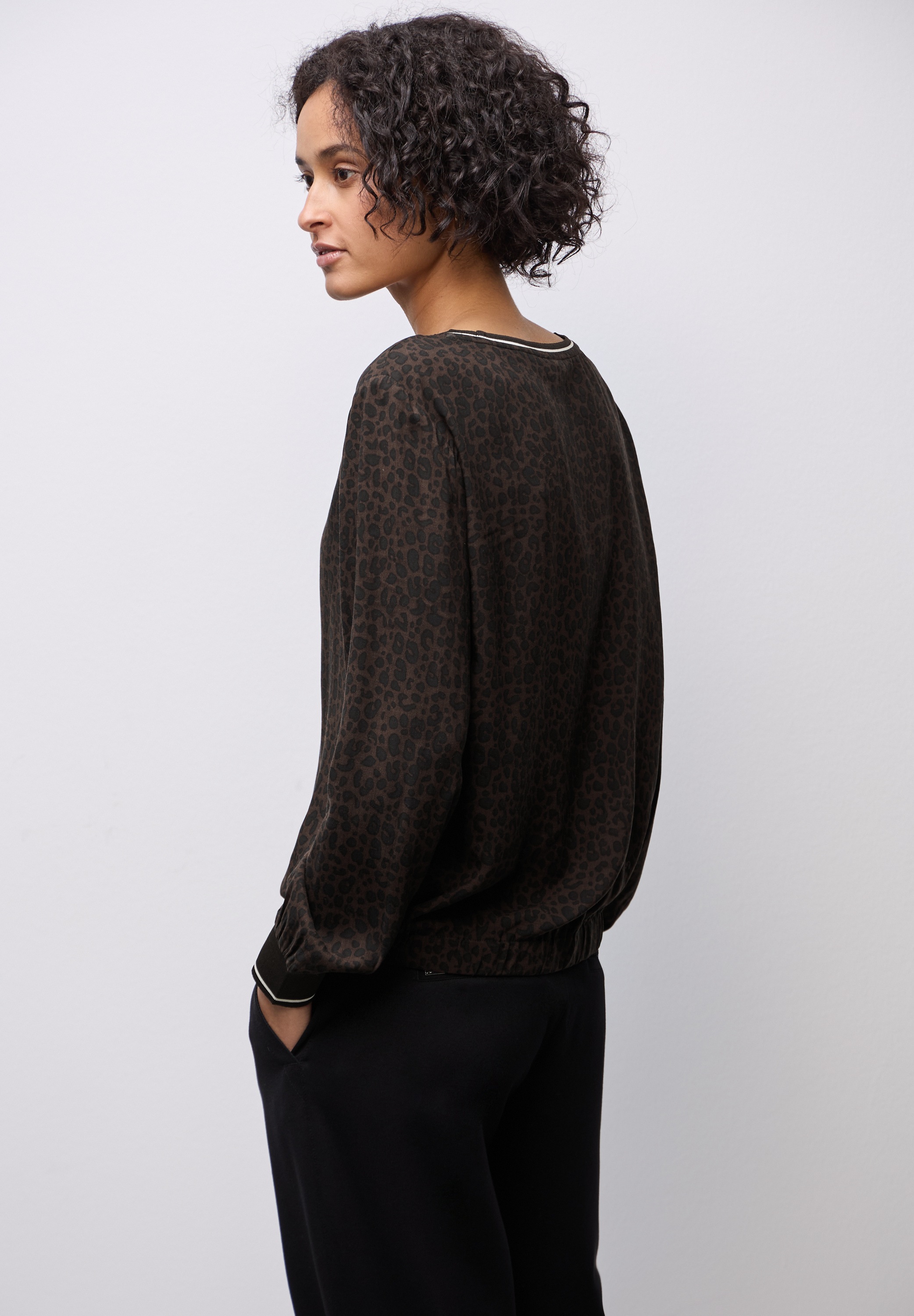 STREET ONE Langarmbluse mit Leo-Print günstig online kaufen