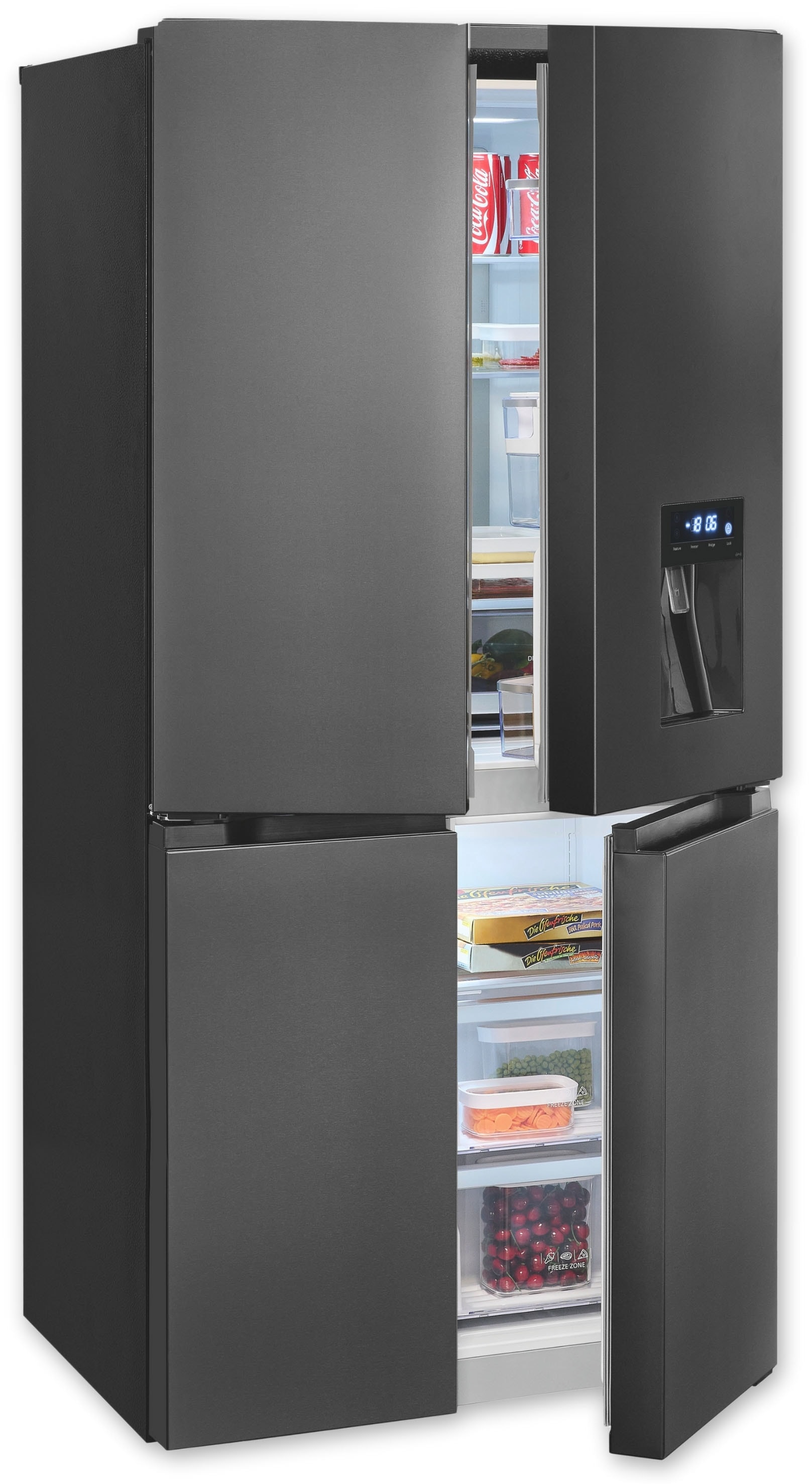 exquisit Multi Door MD430-100-WS-202E inoxlook-az "MD430-100-WS-202E inoxlo günstig online kaufen