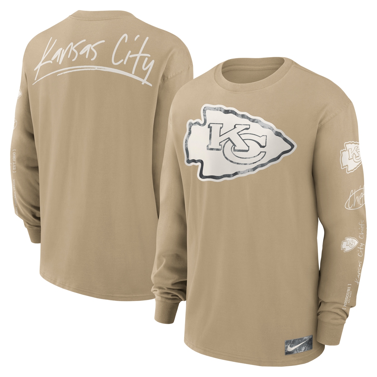 Nike T-Shirt "Nike T-Shirt Kansas City Chiefs Nike Long Sleeve Max 90" günstig online kaufen