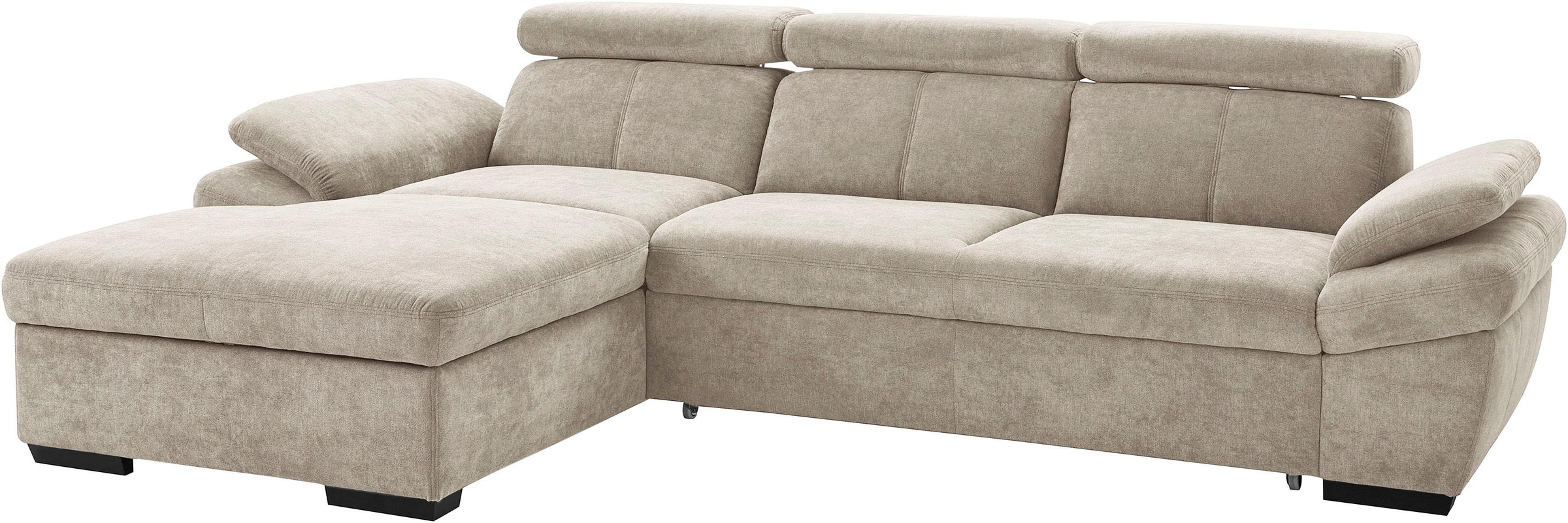 exxpo - sofa fashion Ecksofa "Salerno, inkl. Kopf- und Armteilverstellung, günstig online kaufen