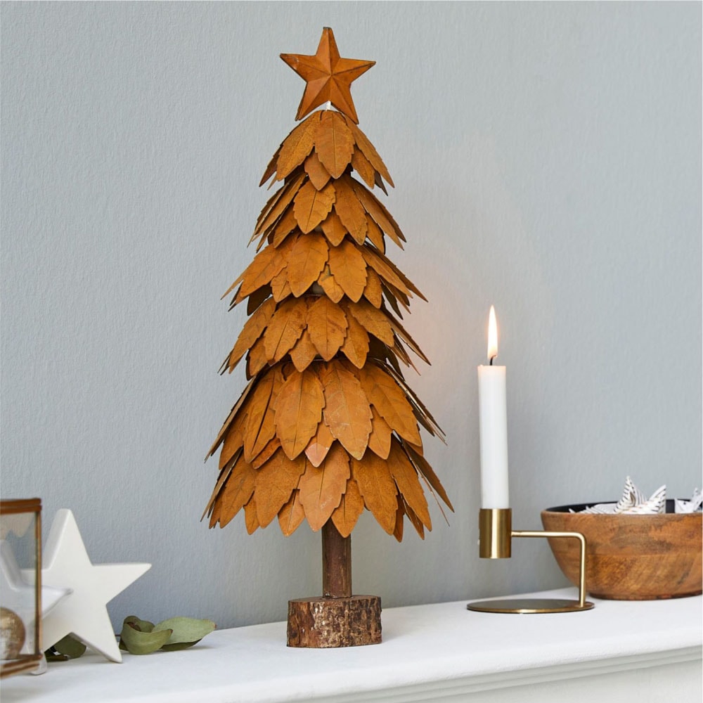 Schneider Dekobaum »Christbaum, Weihnachtsdeko«, Dekoobjekt aus Metall und  Holz, Höhe ca. 43 cm bestellen | BAUR