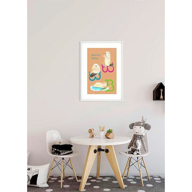 Komar Poster »ABC Animal B«, Buchstaben, (1 St.), Kinderzimmer, Schlafzimmer,  Wohnzimmer | BAUR