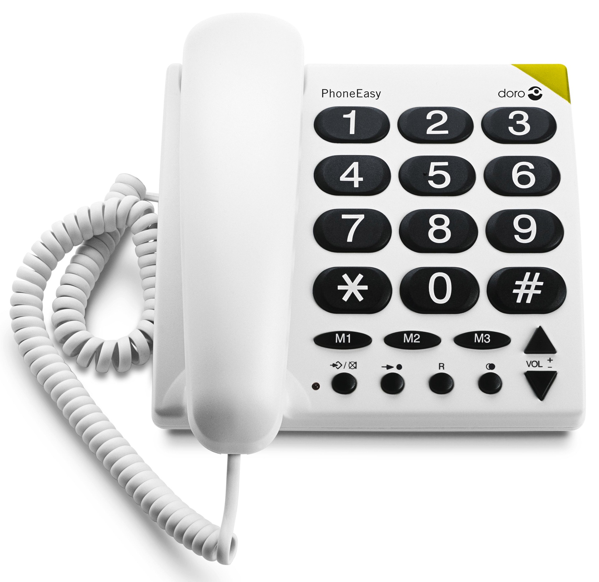DORO Großtastentelefon "PhoneEasy 311c", weiß, Stationärtelefone