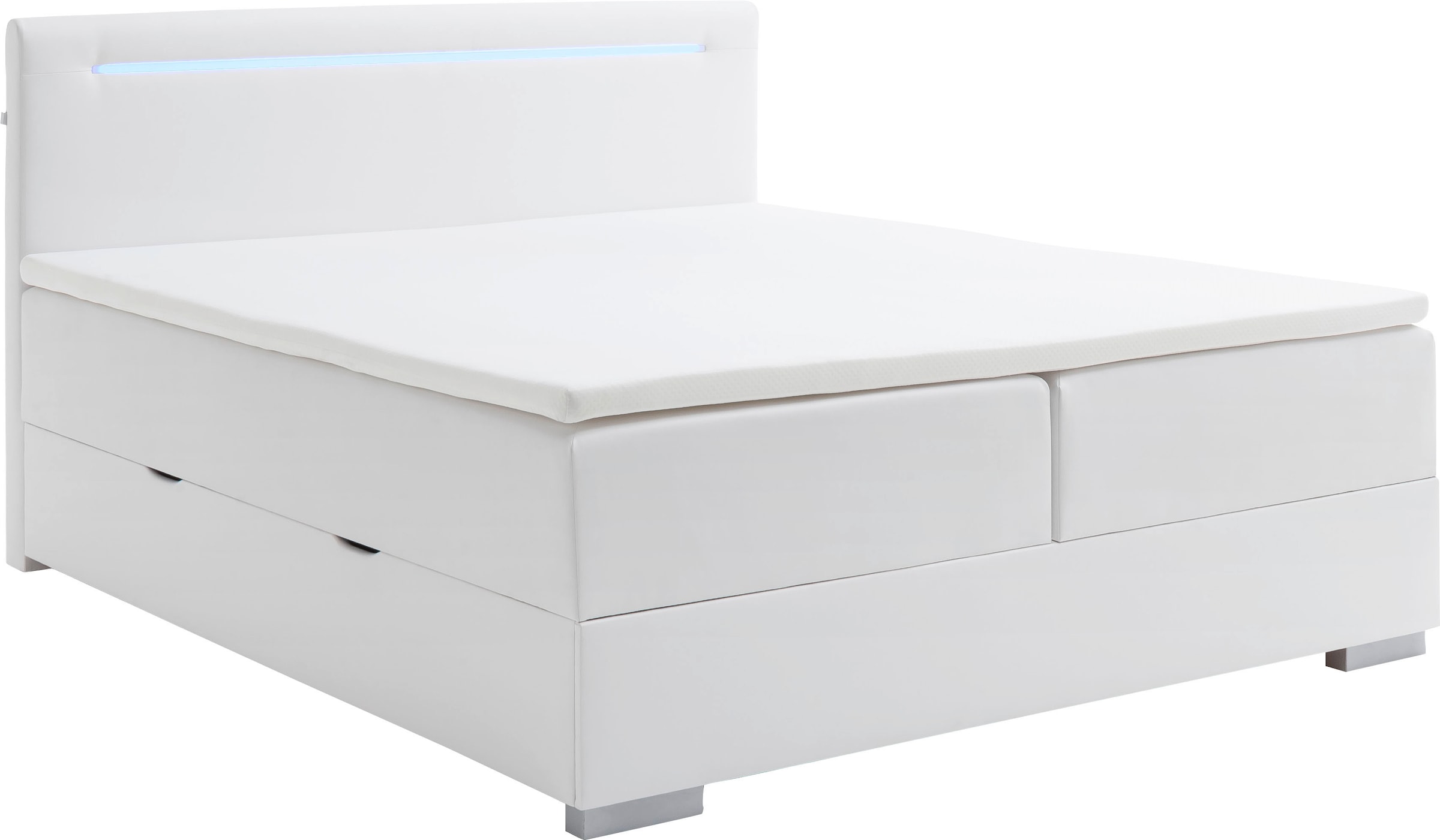 meise.möbel Boxspringbett »Las Vegas 2«, inkl. LED Beleuchtung im Kopfteil, mit Bettkasten und Topper